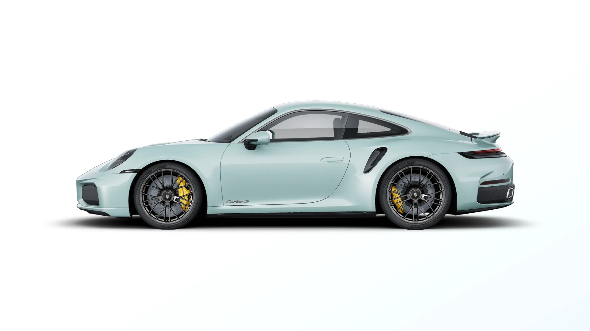 911, 911 Turbo S, Shade zelená metalíza, side