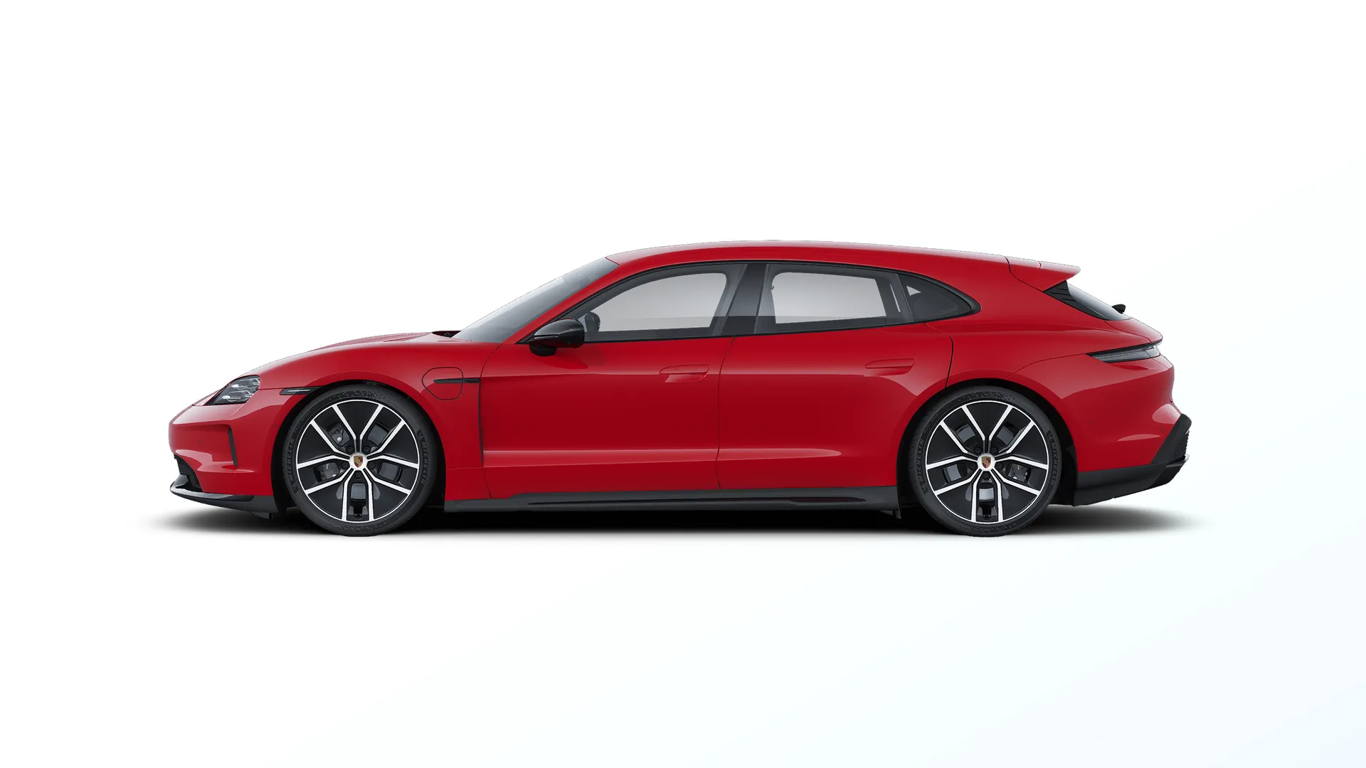 Taycan Sport Turismo, Taycan Sport Turismo Black Edition, Carmine červená, side