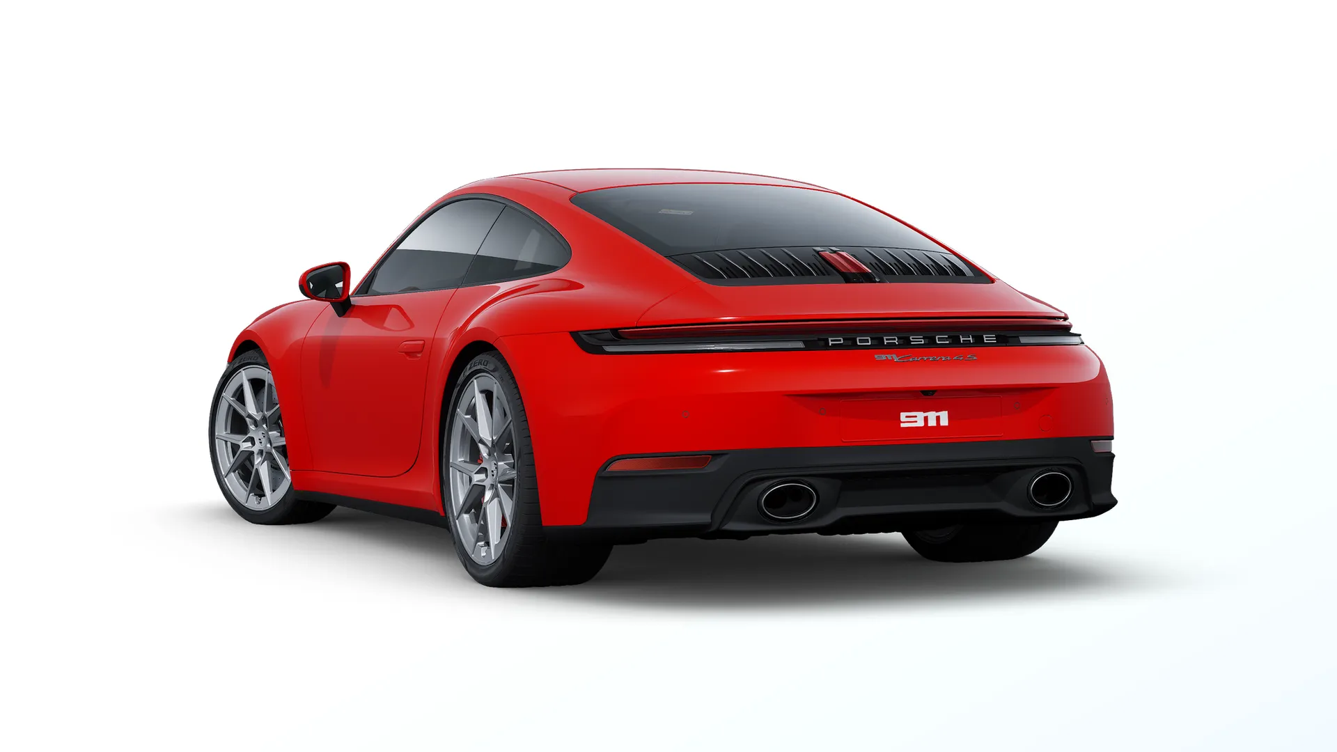 911, 911 Carrera 4S, Guards červená, rear
