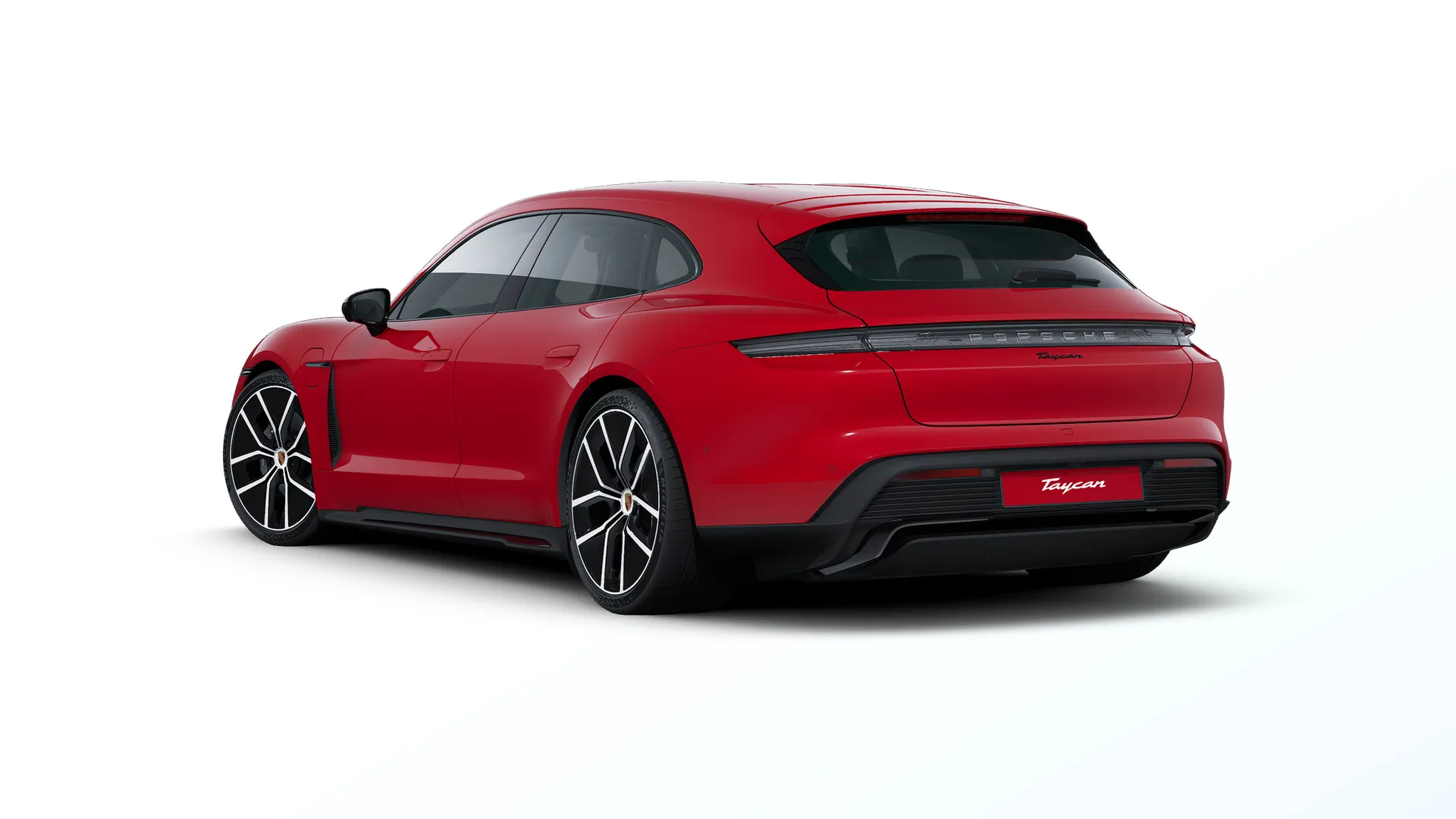 Taycan Sport Turismo, Taycan Sport Turismo Black Edition, Carmine červená, rear