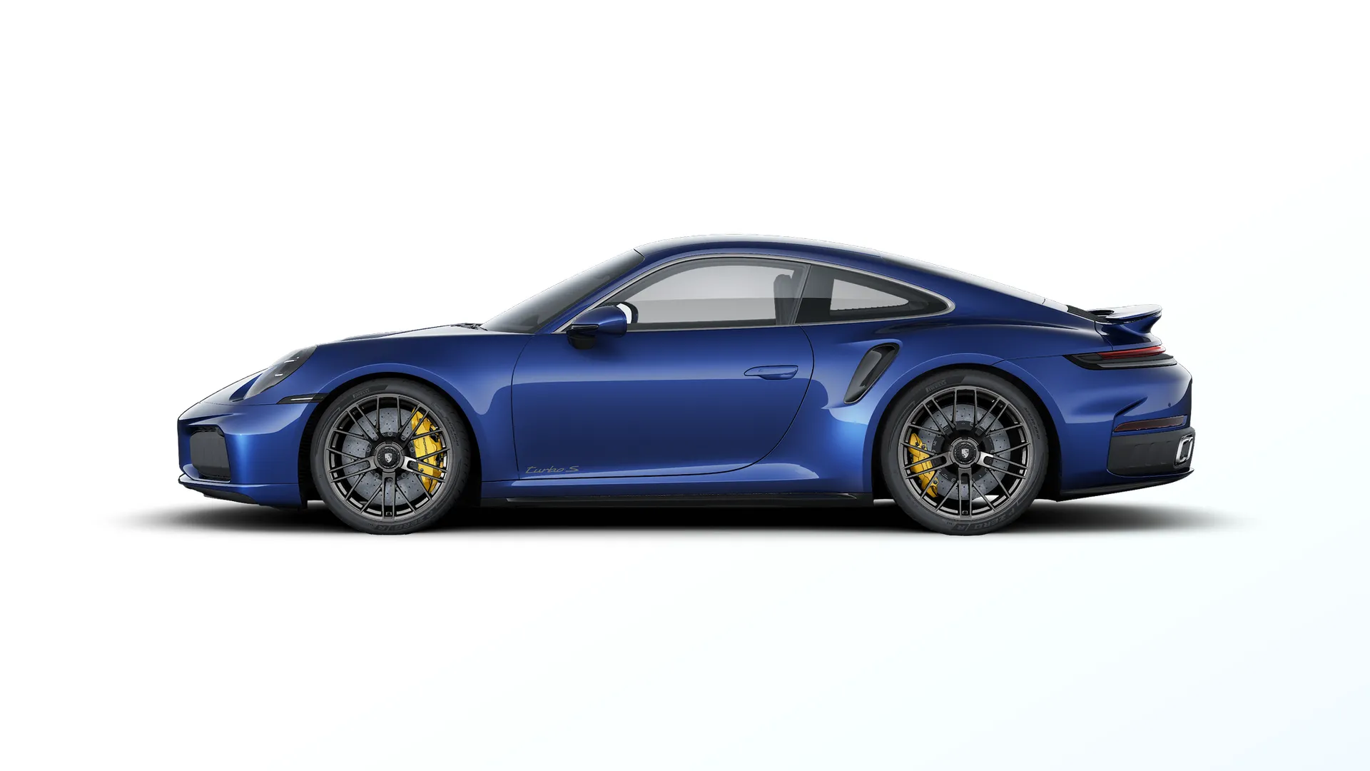 911, 911 Turbo S, Gentian modrá metalíza, side