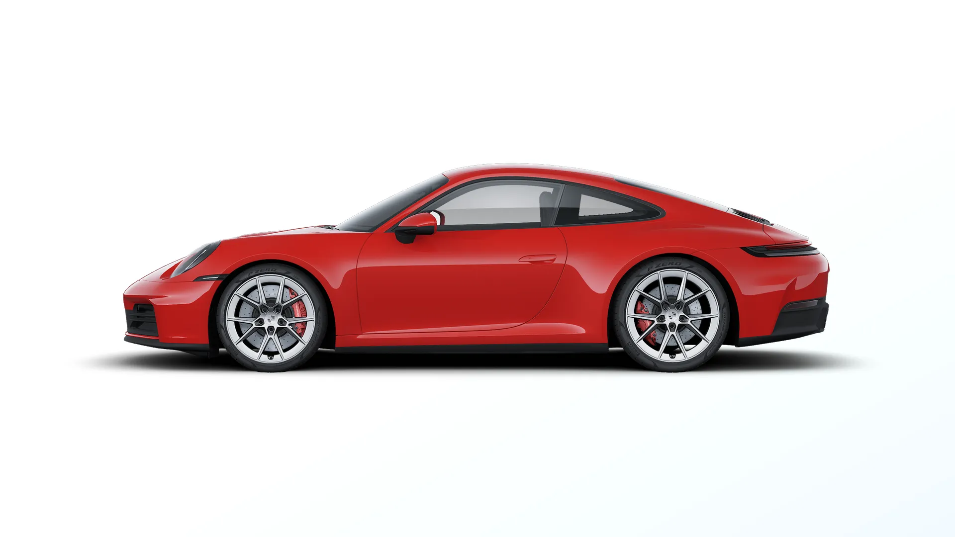 911, 911 Carrera 4S, Guards červená, side