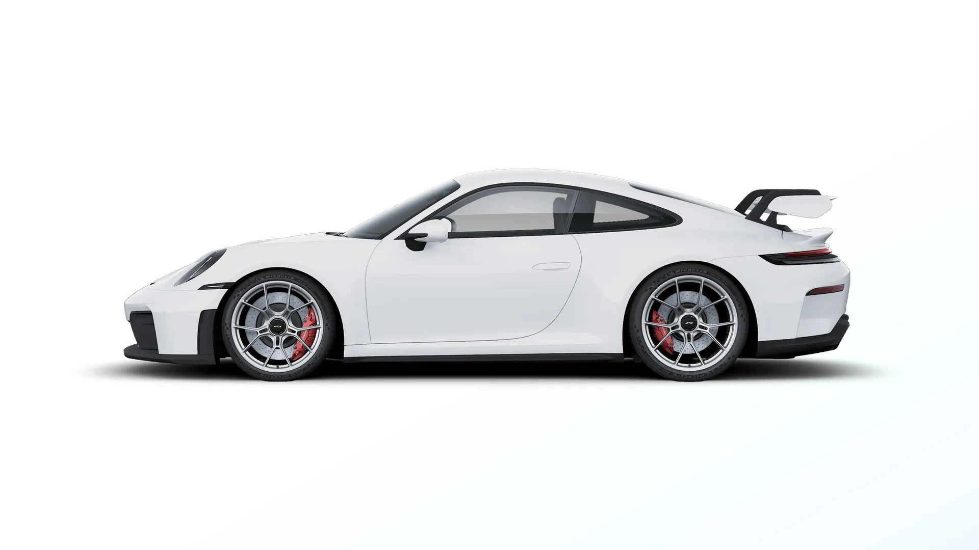 911, 911 GT3, Bílá, side