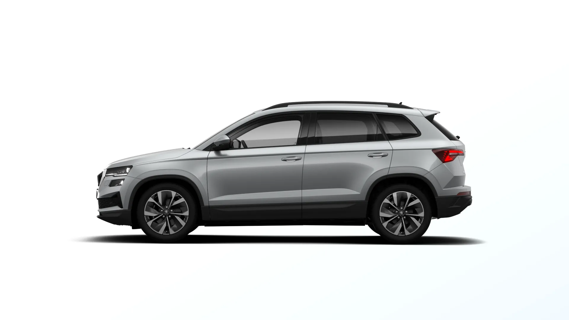 Karoq, Dynamic, Stříbrná Smokey Diamond metalíza, side