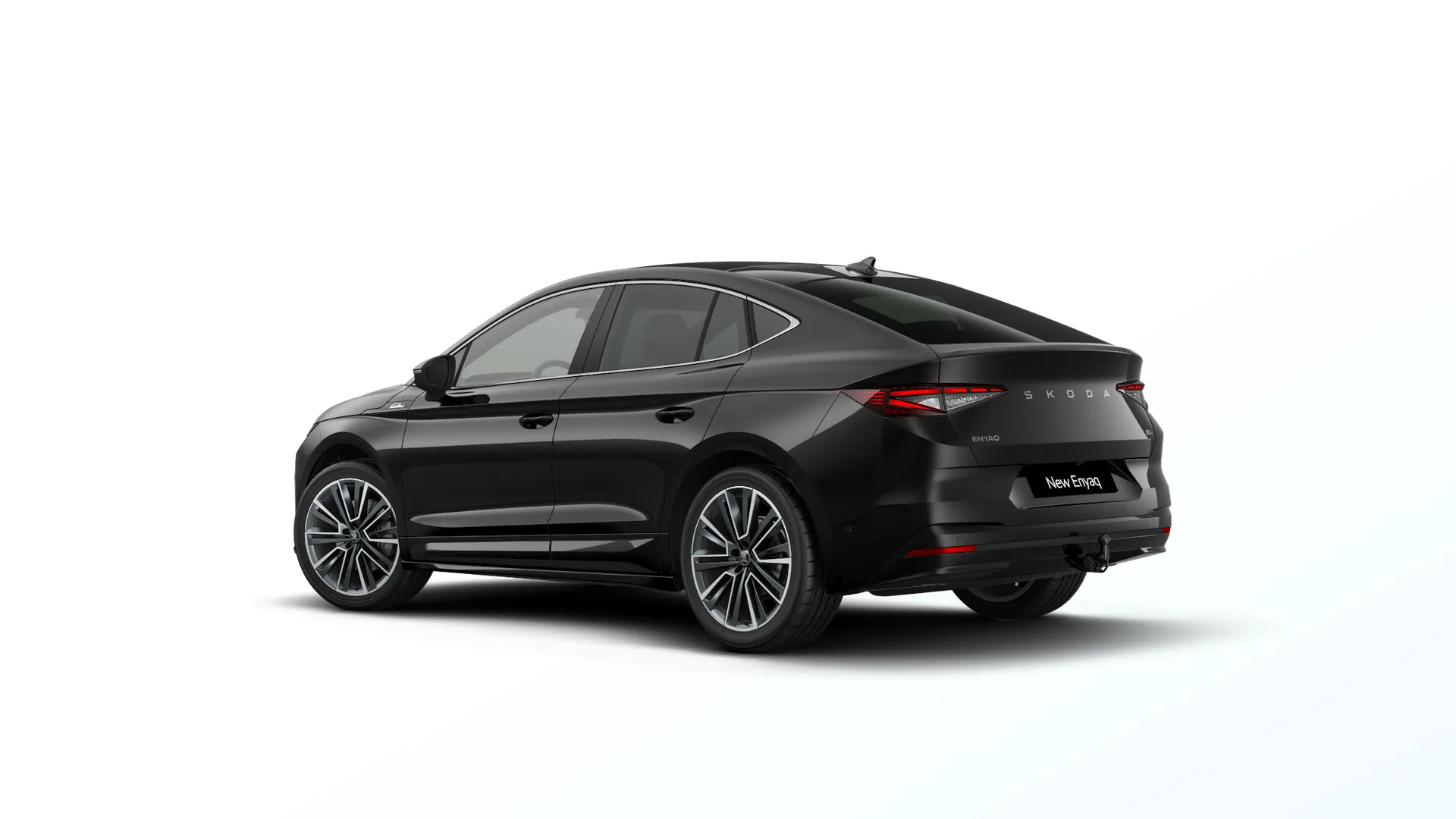 Enyaq Coupé, L&K, Černá Magic metalíza, rear