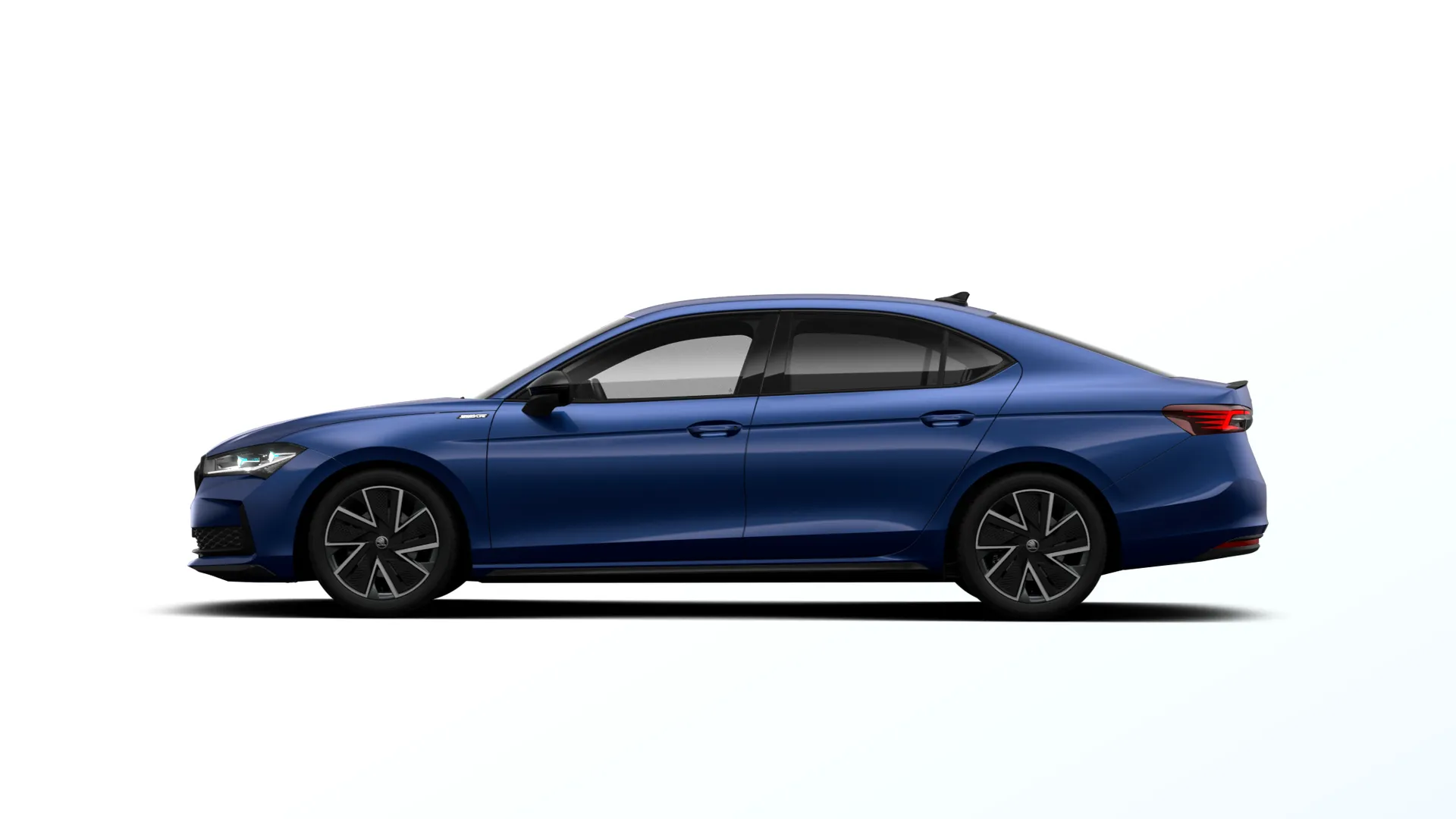 Superb, Sportline, Modrá Cobalt metalíza, side
