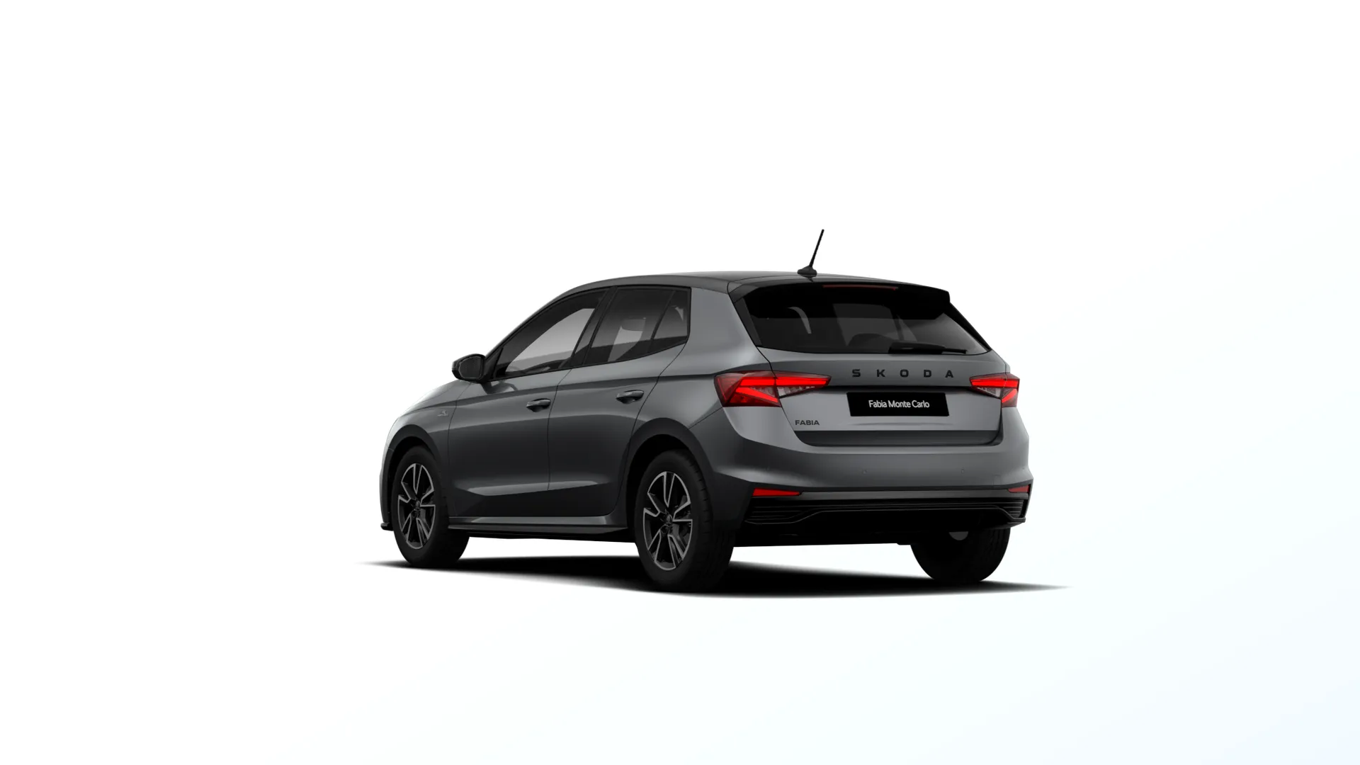 Fabia, Monte Carlo, Šedá Graphite metalíza Černá Magic metalíza, rear