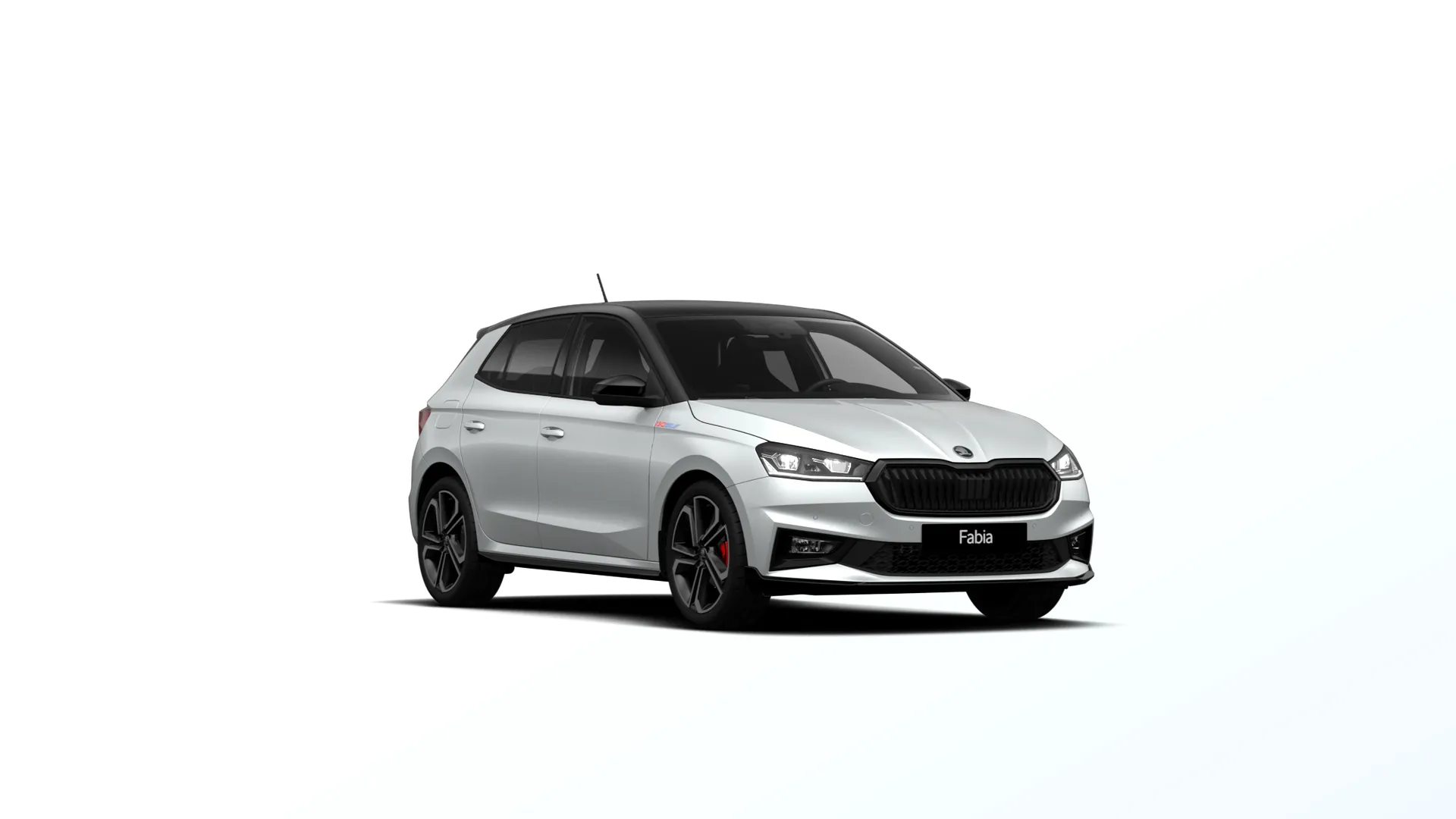 Fabia, Fabia 130, Bílá Moon metalíza Černá Magic metalíza, front