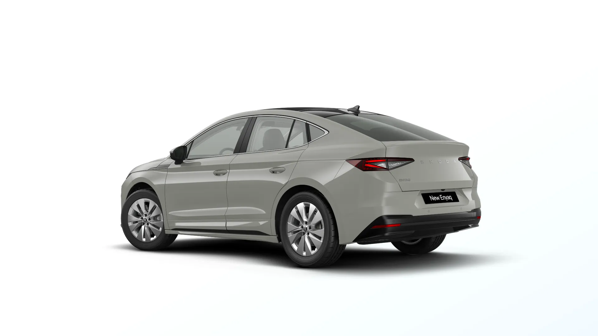 Enyaq Coupé, Selection, Šedá Steel, rear