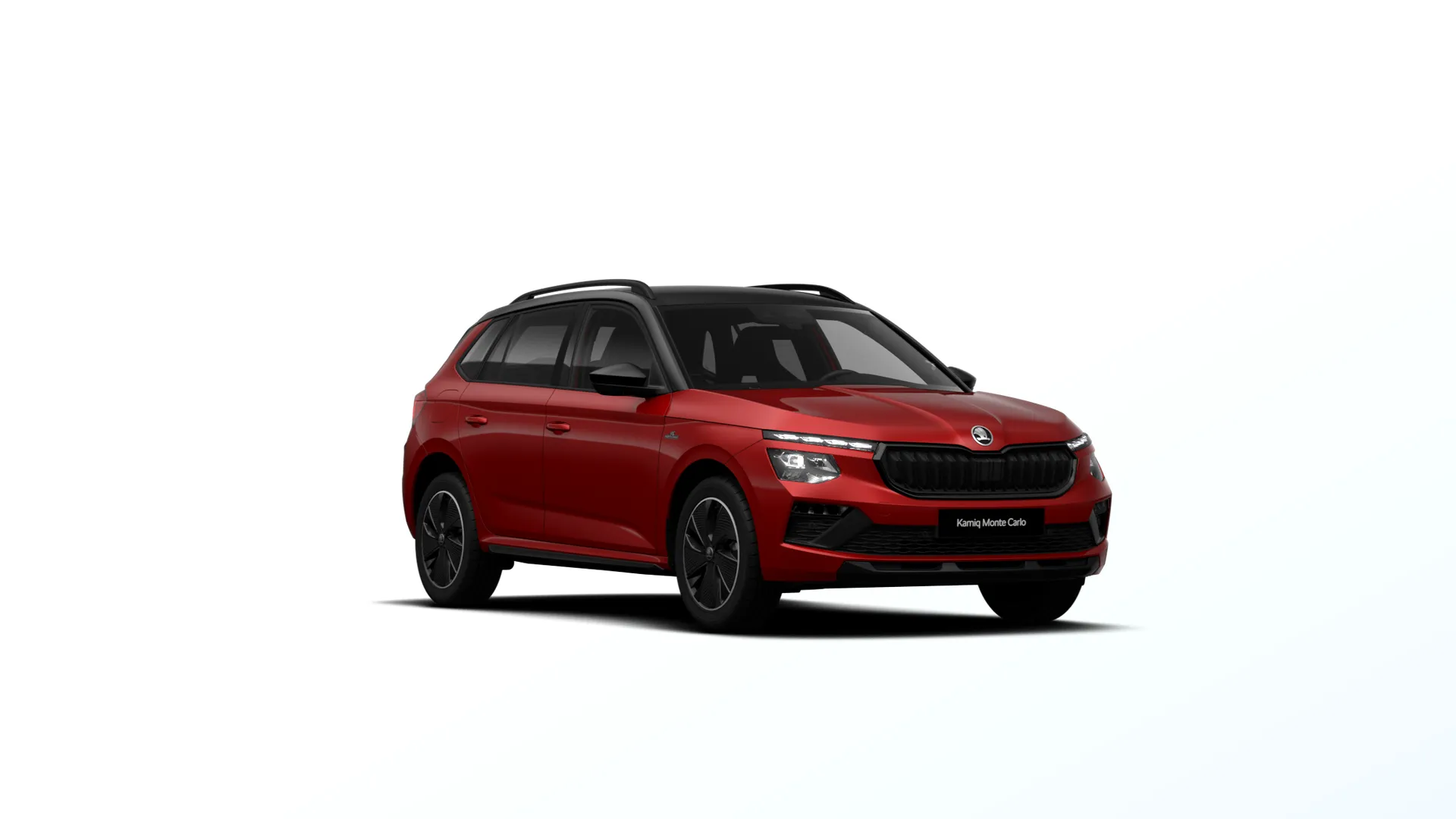 Kamiq, Monte Carlo, Červená Velvet metalíza Černá Magic metalíza, front