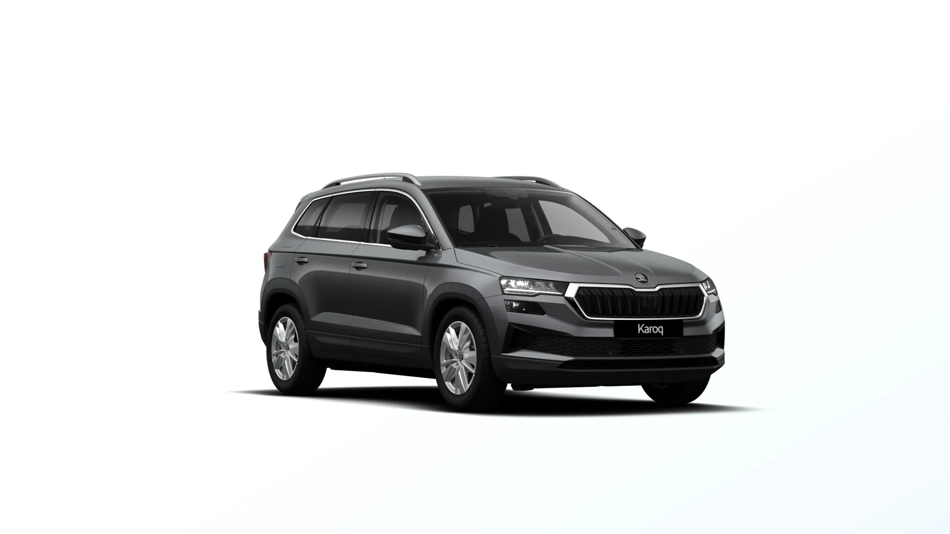 Karoq, Top Selection, Šedá Graphite metalíza, front