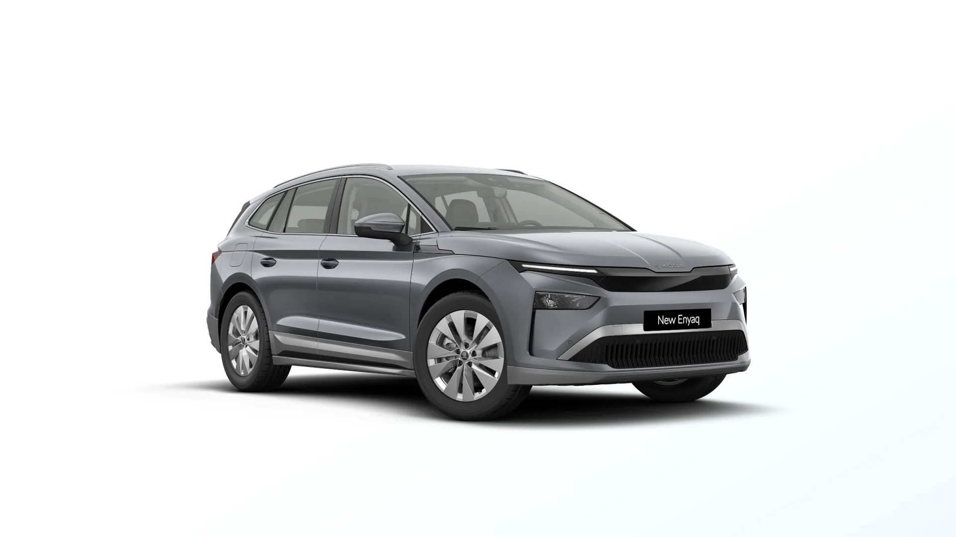 Enyaq, Selection, Šedá Graphite metalíza, front