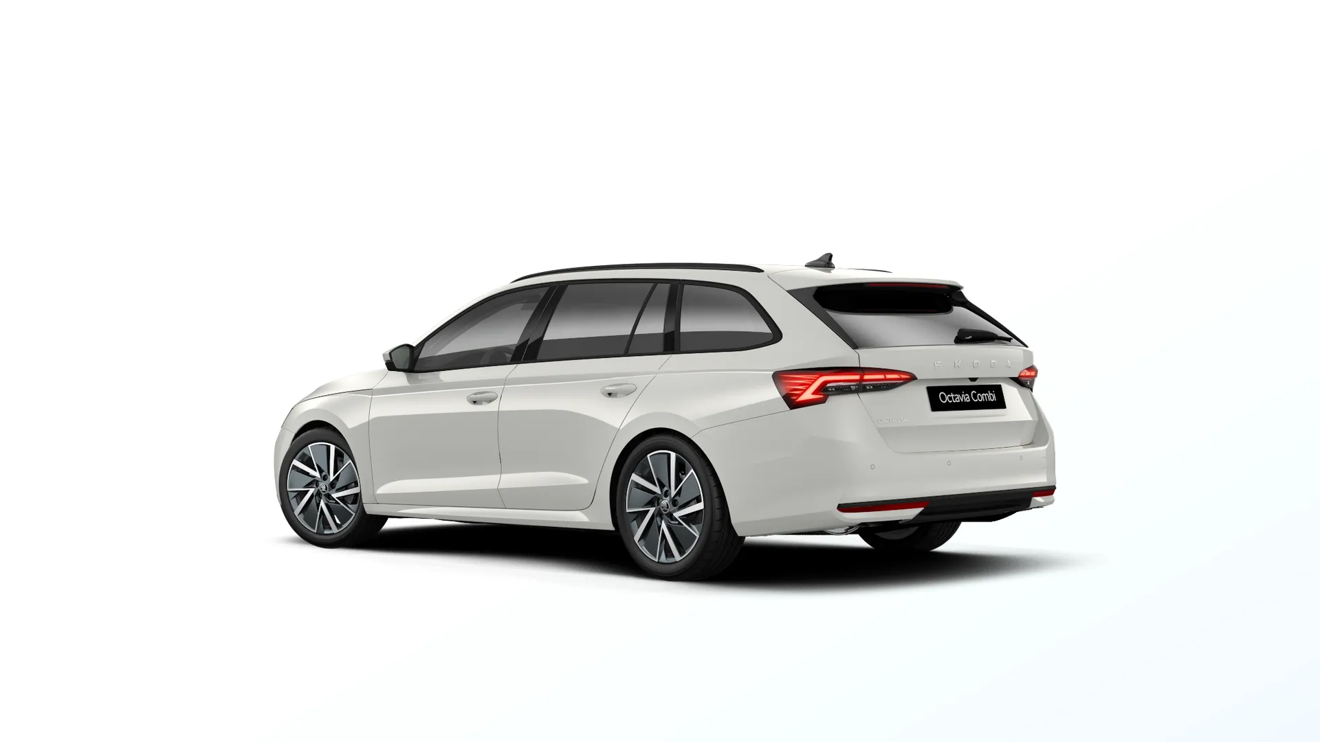 Octavia Combi, Dynamic, Bílá Candy, rear