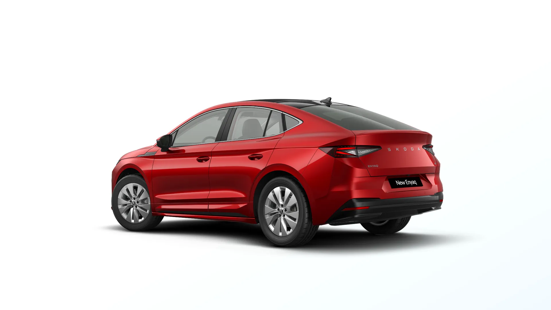Enyaq Coupé, Selection, Červená Velvet metalíza, rear