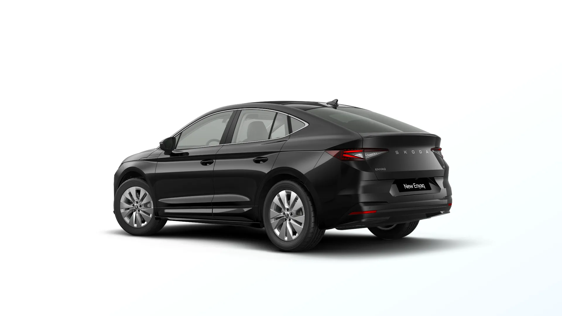 Enyaq Coupé, Selection, Černá Magic metalíza, rear