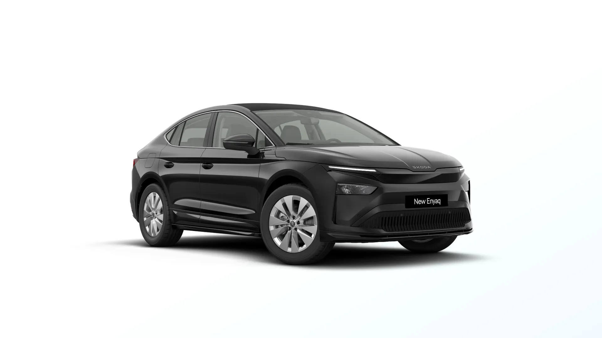 Enyaq Coupé, Selection, Černá Magic metalíza, front