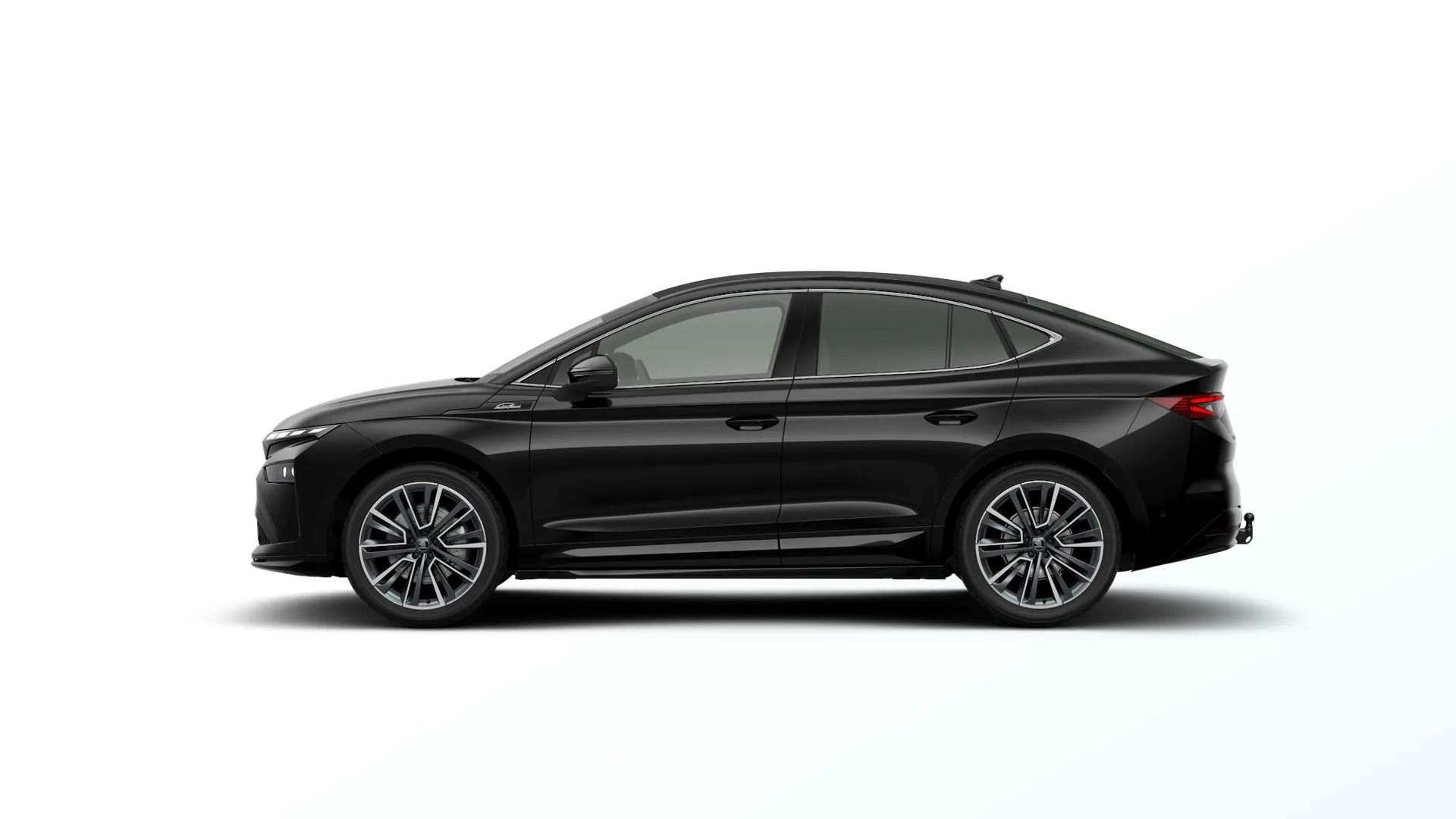 Enyaq Coupé, L&K, Černá Magic metalíza, side
