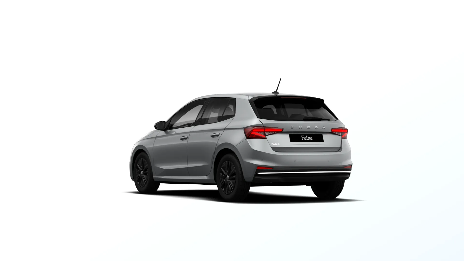 Fabia, Dynamic, Stříbrná Smokey Diamond metalíza, rear