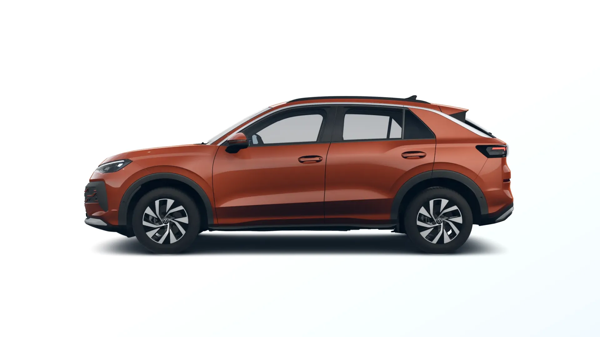 Nový T-Roc, Life, Červená Flame metalíza, side