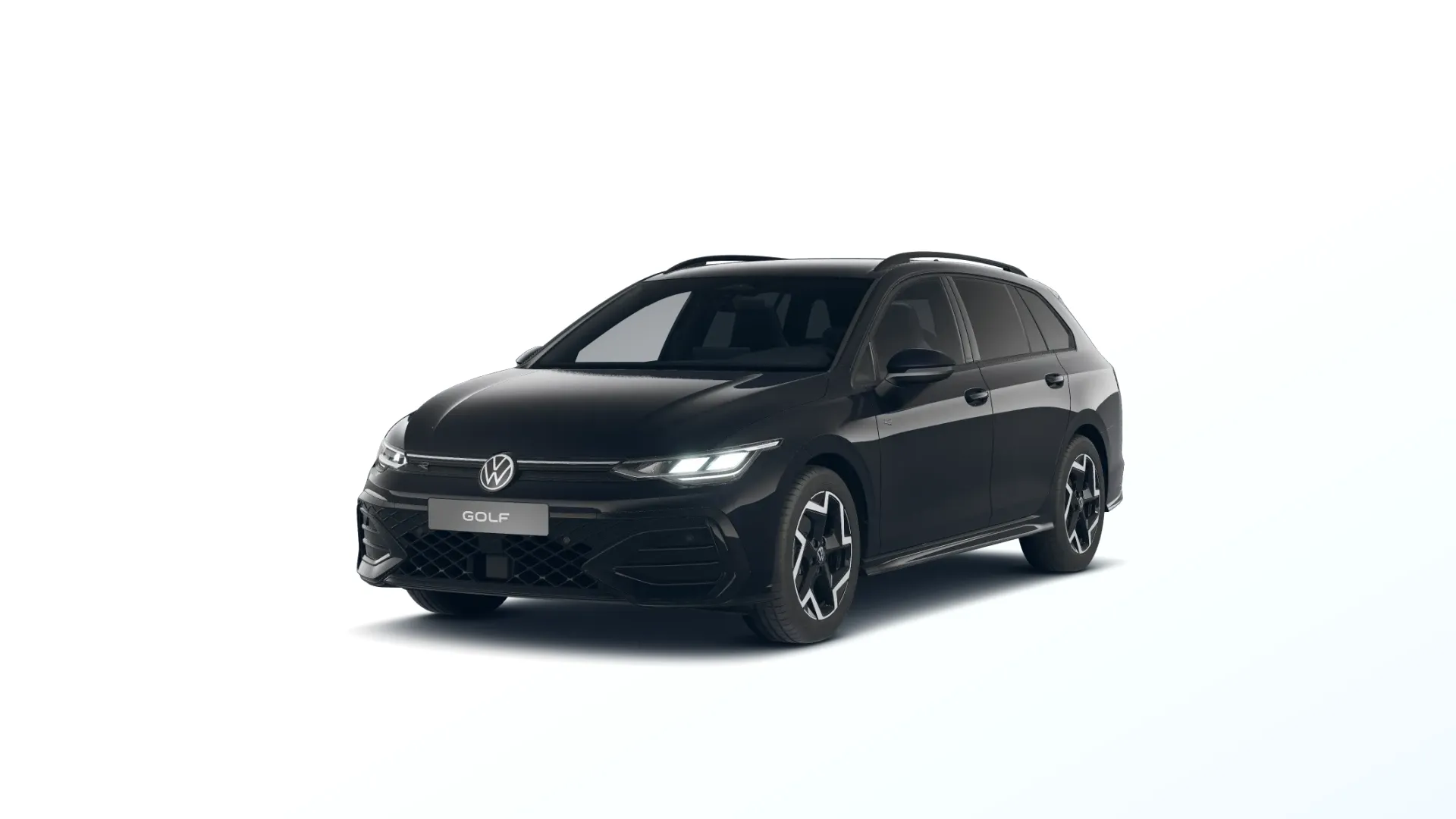 Golf Variant, R-Line, Černá Grenadilla metalíza, front