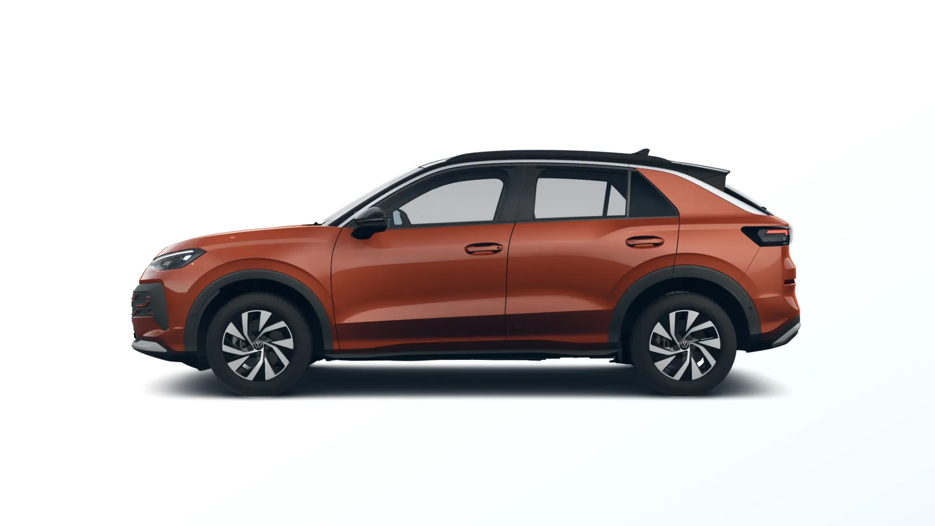 Nový T-Roc, Life, Červená Flame metalíza, side