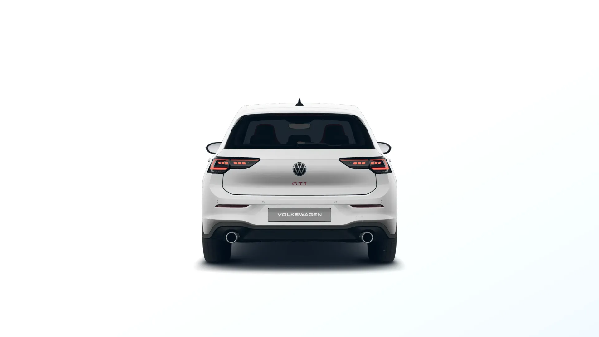 Golf, GTI, Bílá Oryx perleťový efekt, back