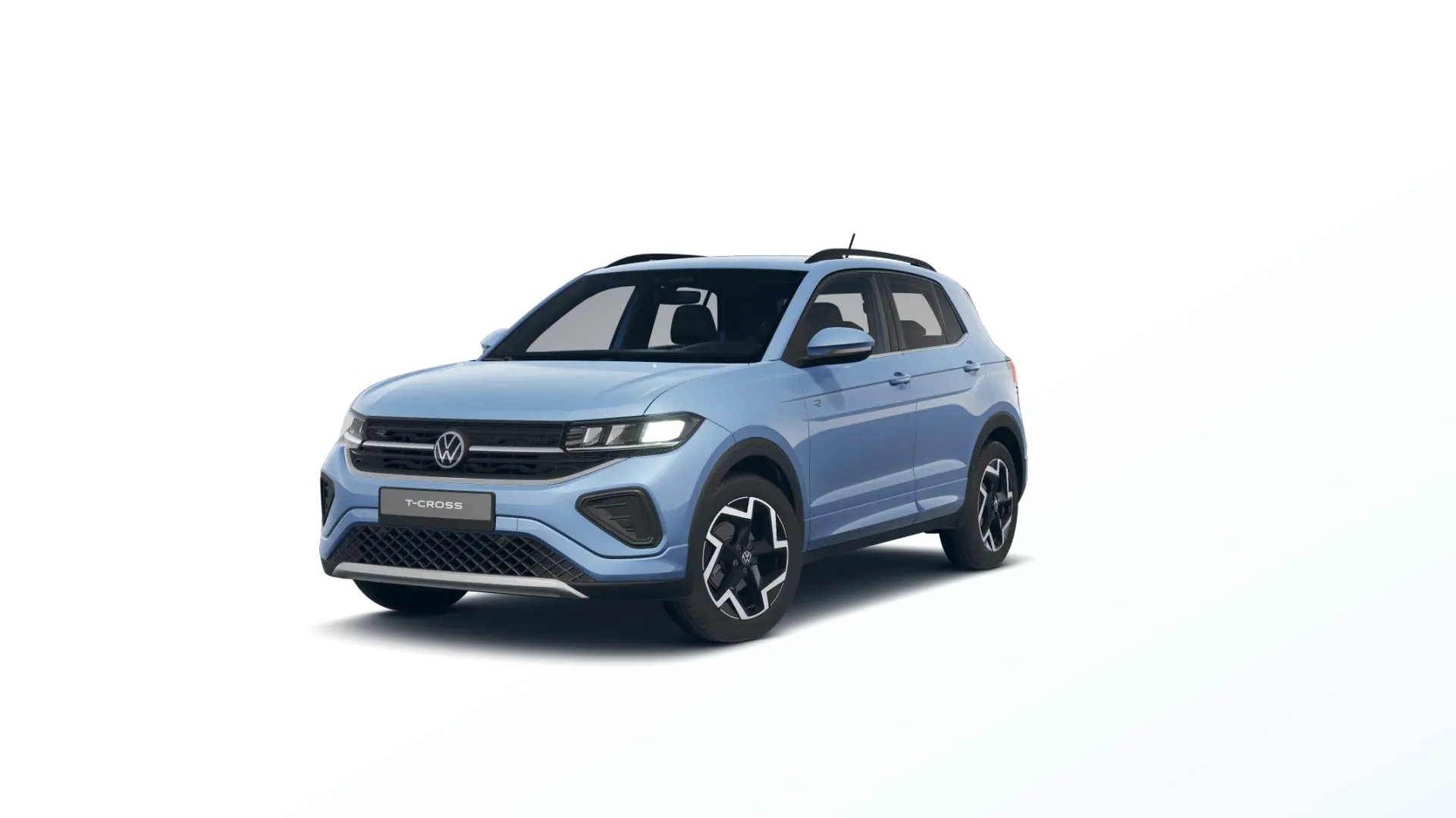 T-Cross, R-Line, Modrá Clear metalíza, front
