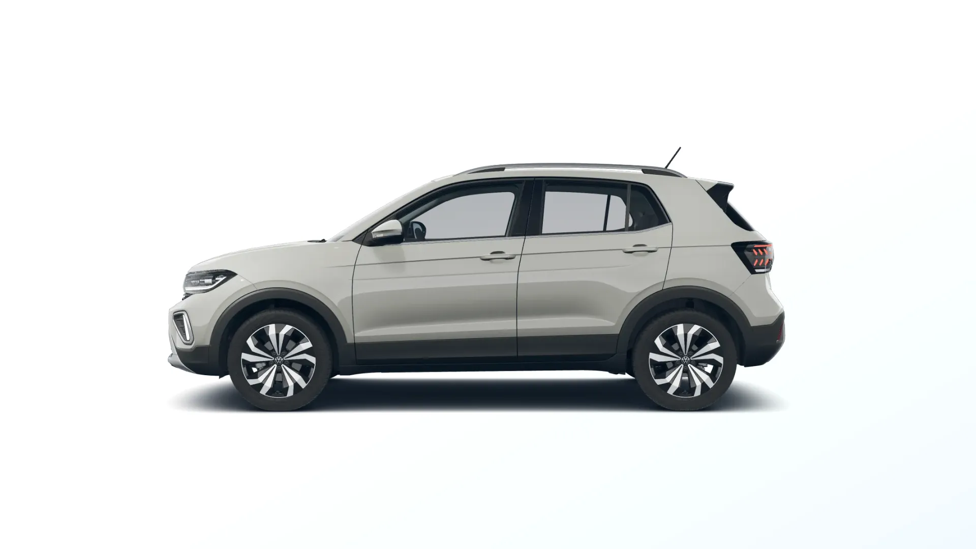 T-Cross, Style, Šedá Ascot, side