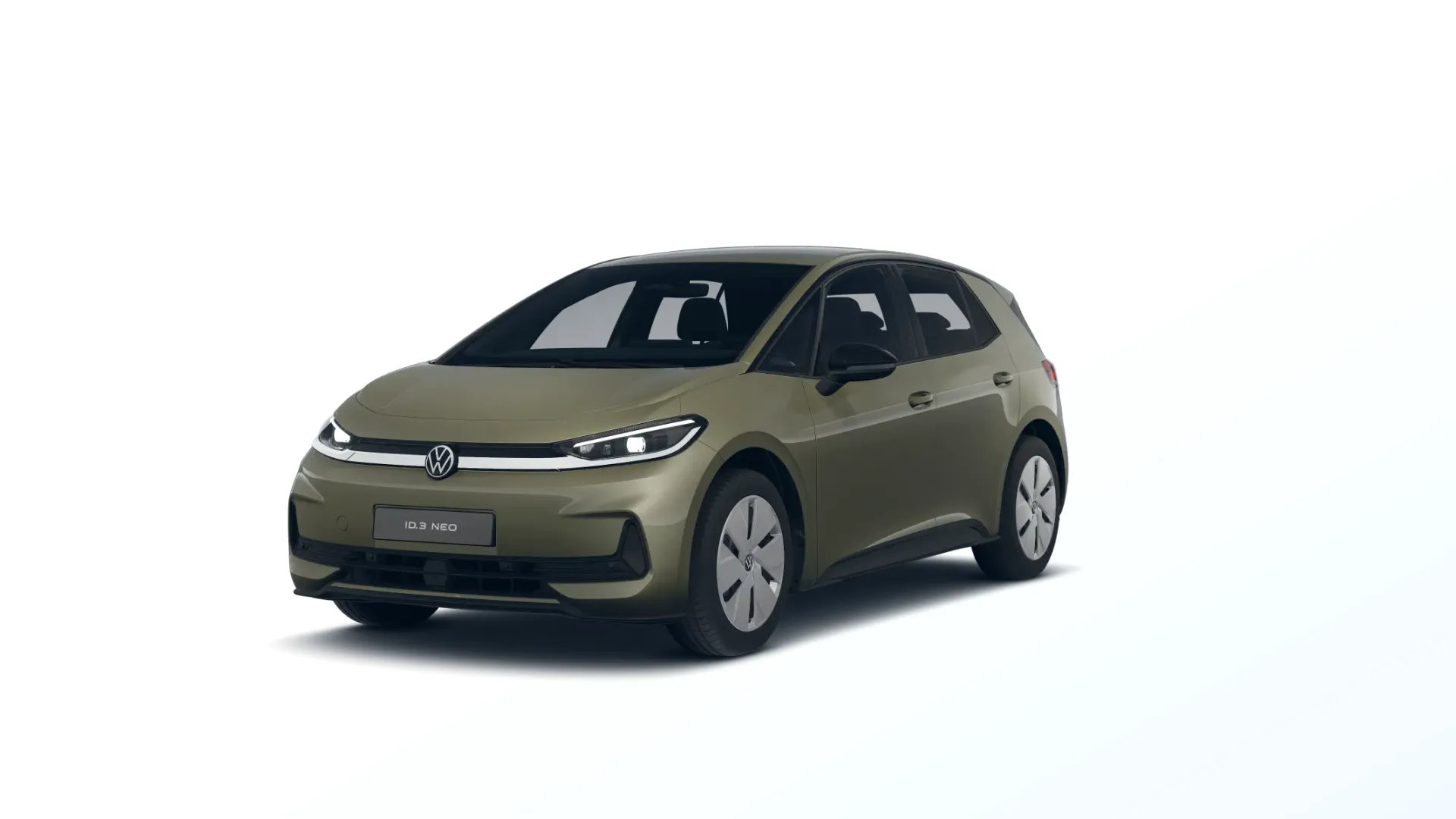 ID.3 Neo, Trend, Zelená Dark Olivine metalíza, front