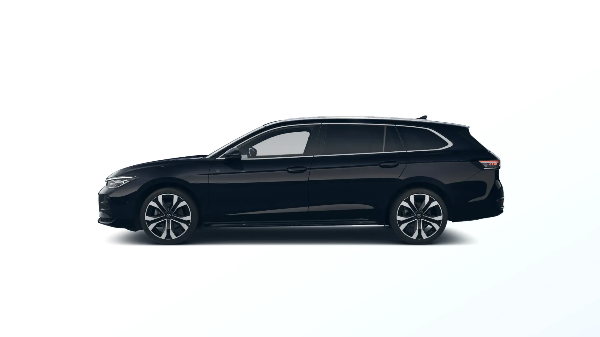 Passat, R-Line People, Černá Grenadilla metalíza, side