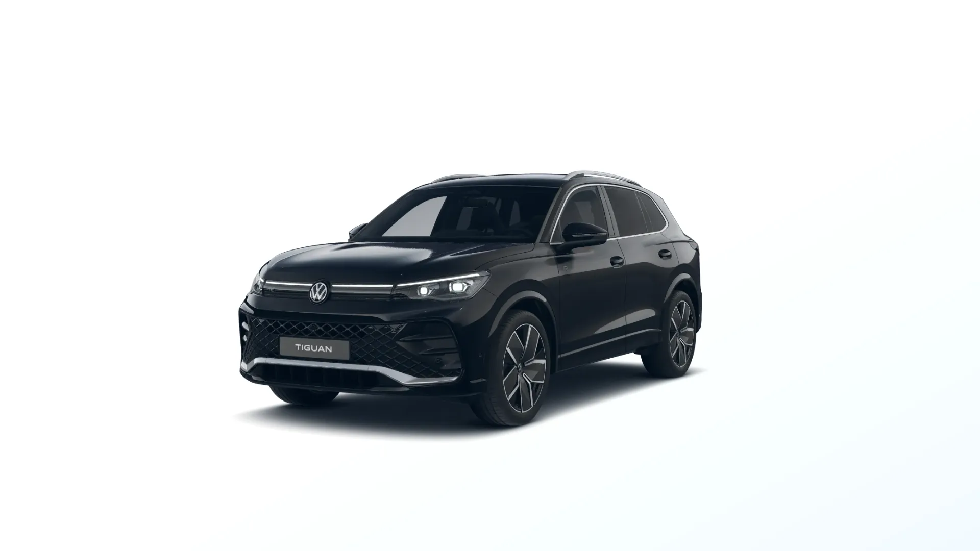 Tiguan, R-Line People, Černá Grenadilla metalíza, front