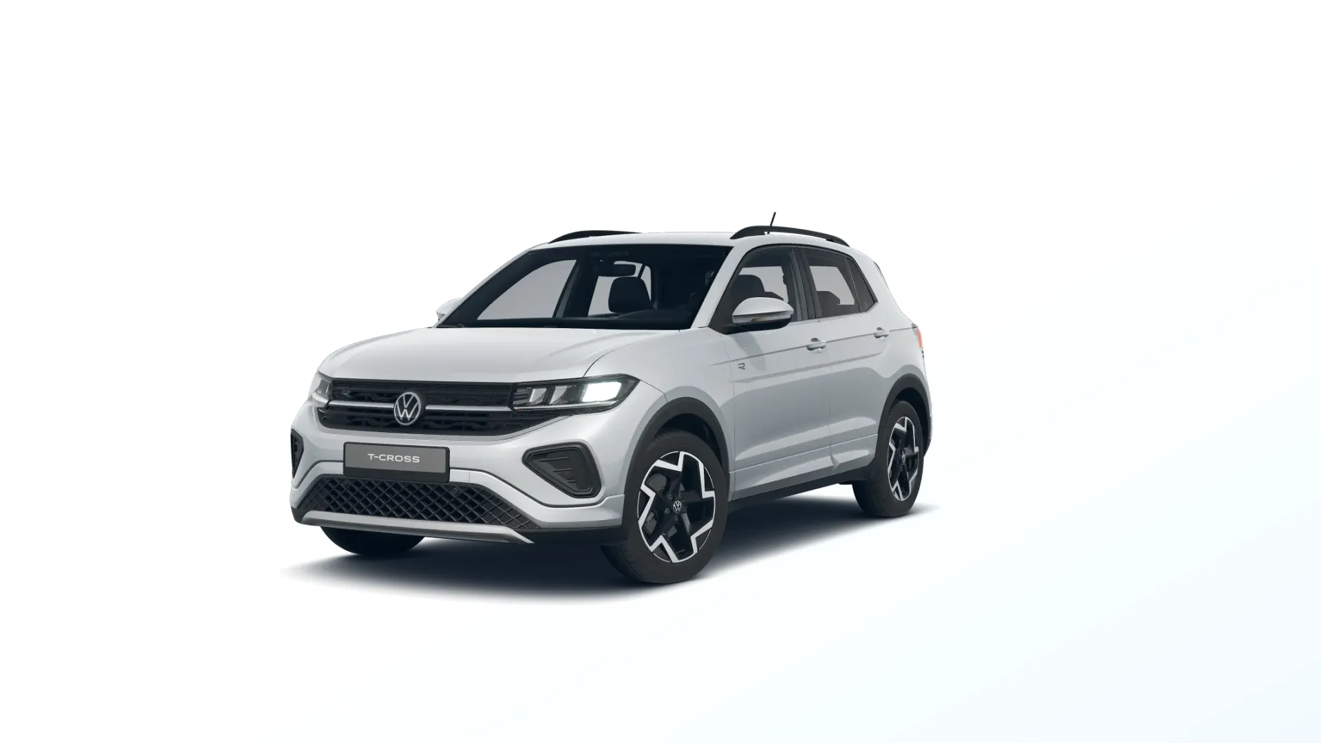 T-Cross, R-Line, Stříbrná Reflex metalíza, front
