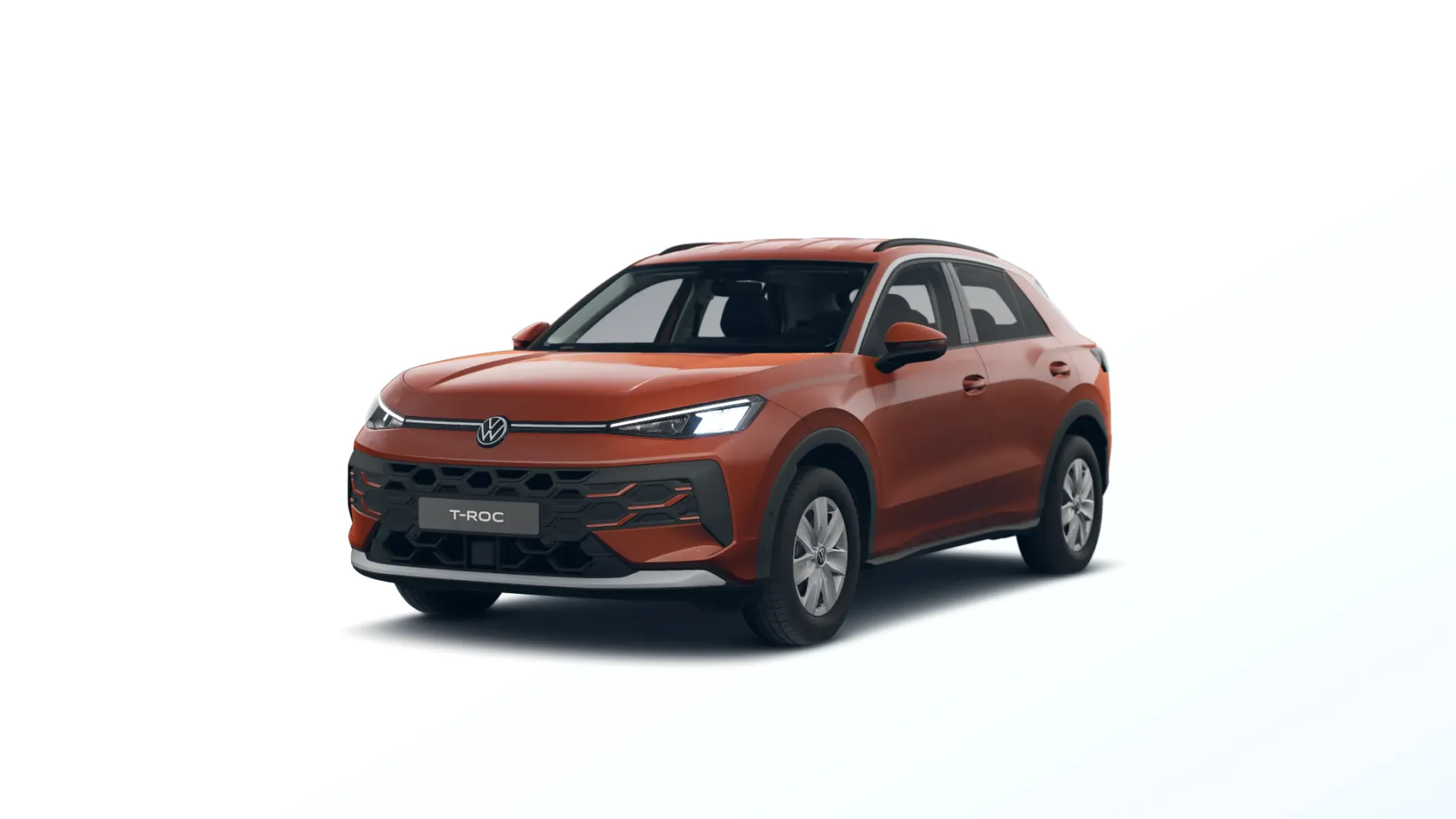 Nový T-Roc, Trend, Červená Flame metalíza, front