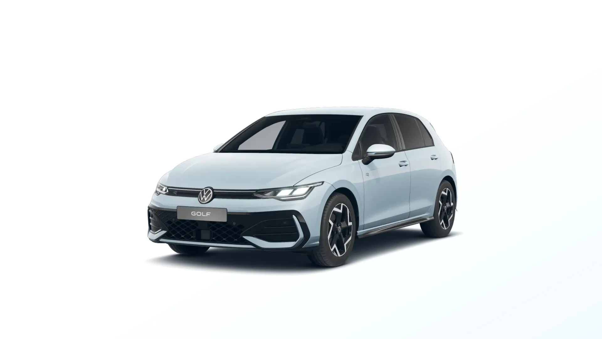 Golf, R-Line, Modrá Crystal Metalíza, front