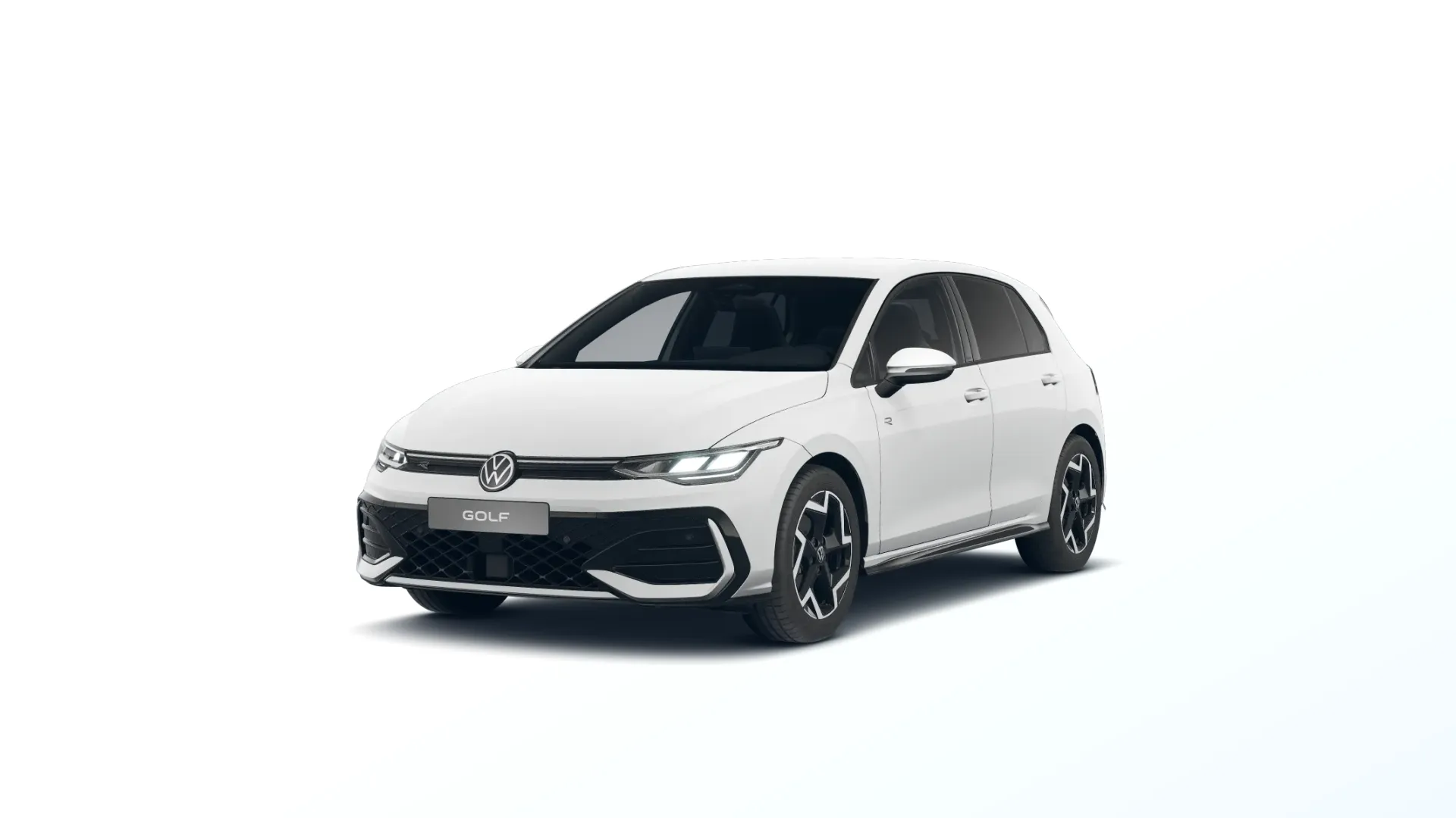 Golf, R-Line, Bílá Pure, front