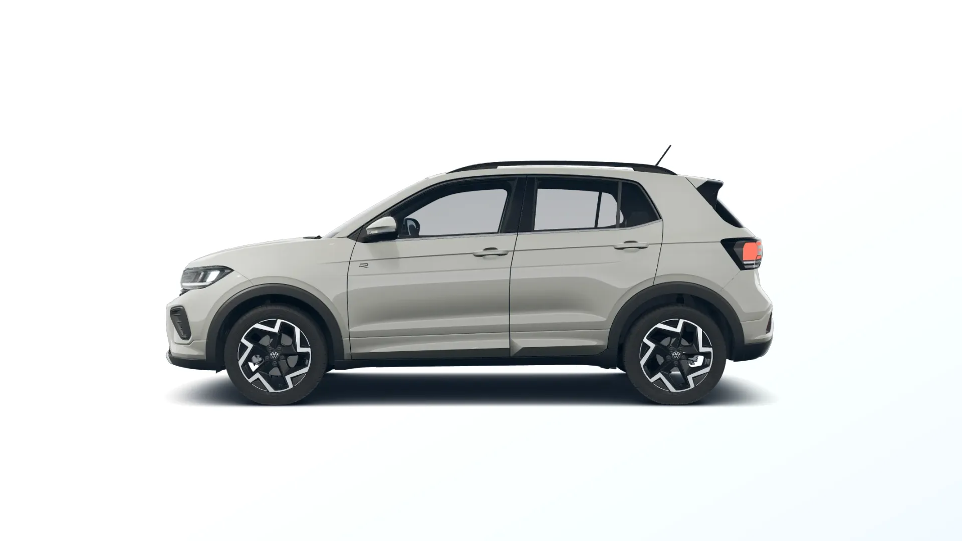 T-Cross, R-Line, Šedá Ascot, side