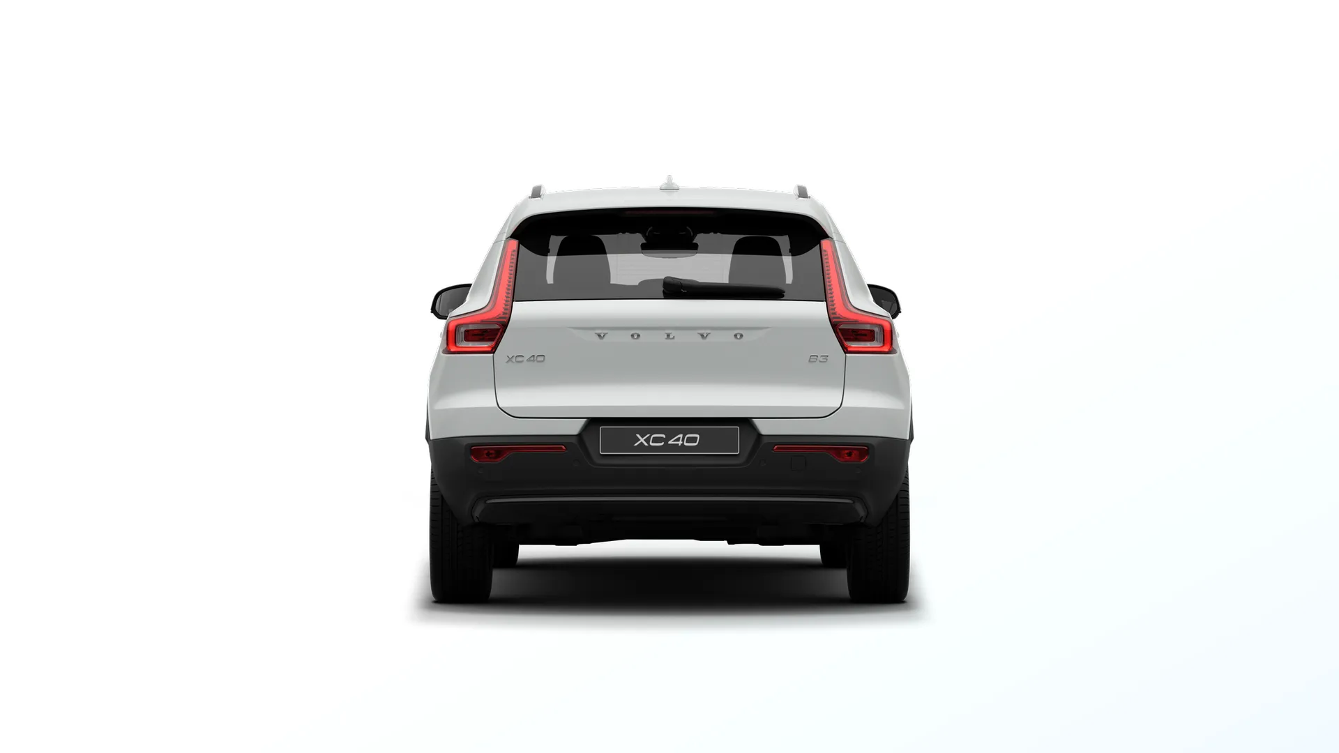 XC40 Mild hybrid, Plus, bílá Ice White, rear