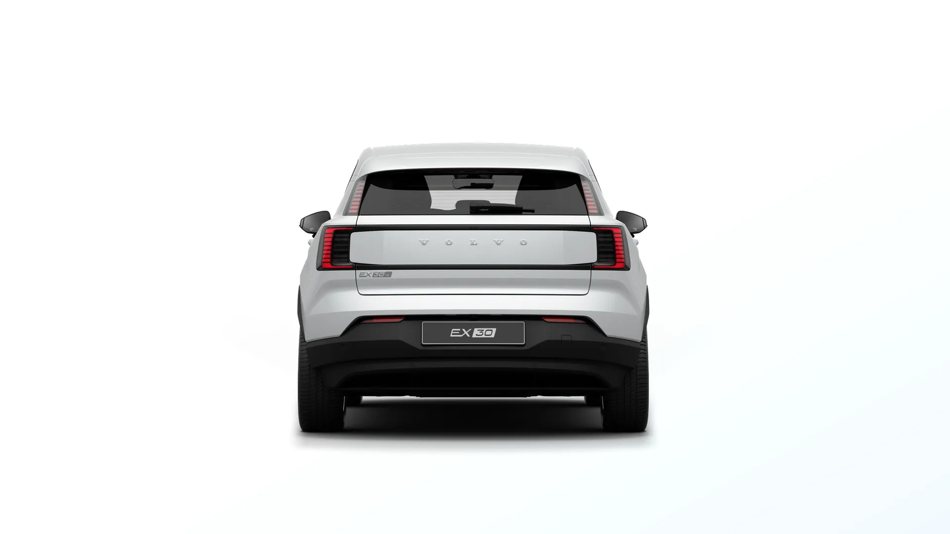 EX30 Electric, Essential, Perleťově bílá Crystal White, rear