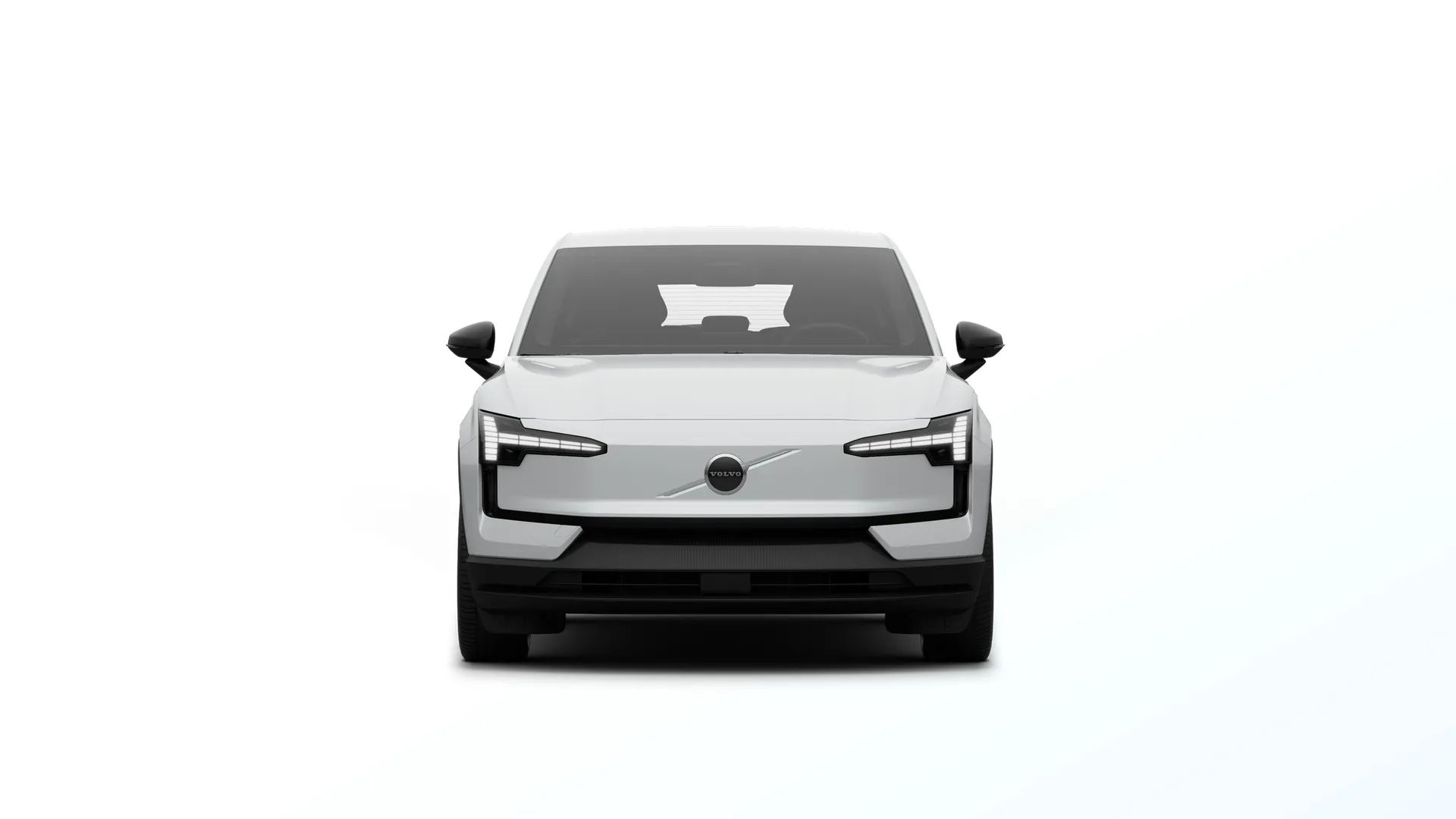 EX30 Electric, Essential, Perleťově bílá Crystal White, front