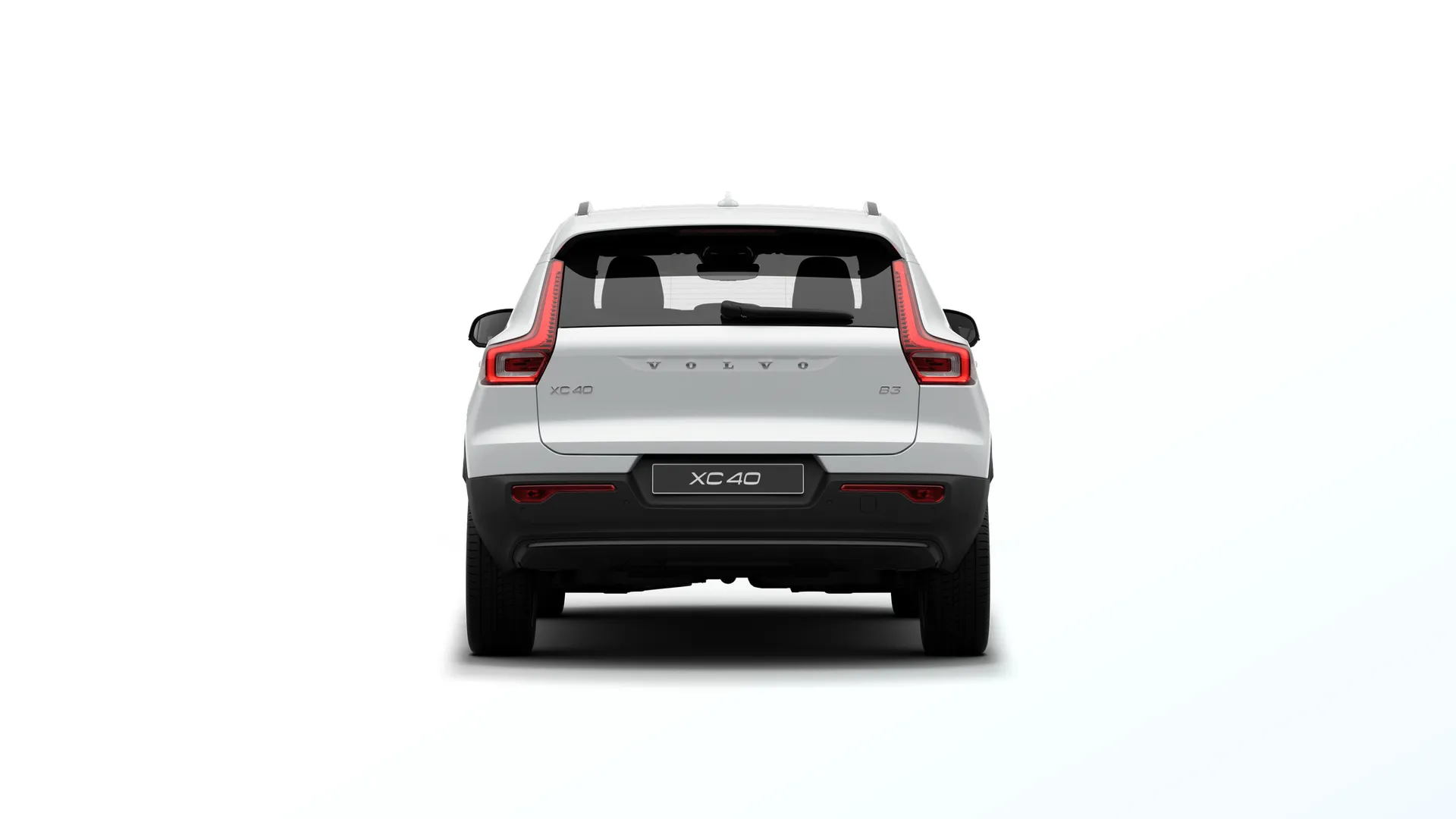 XC40 Mild hybrid, Ultra, bílá Ice White, rear