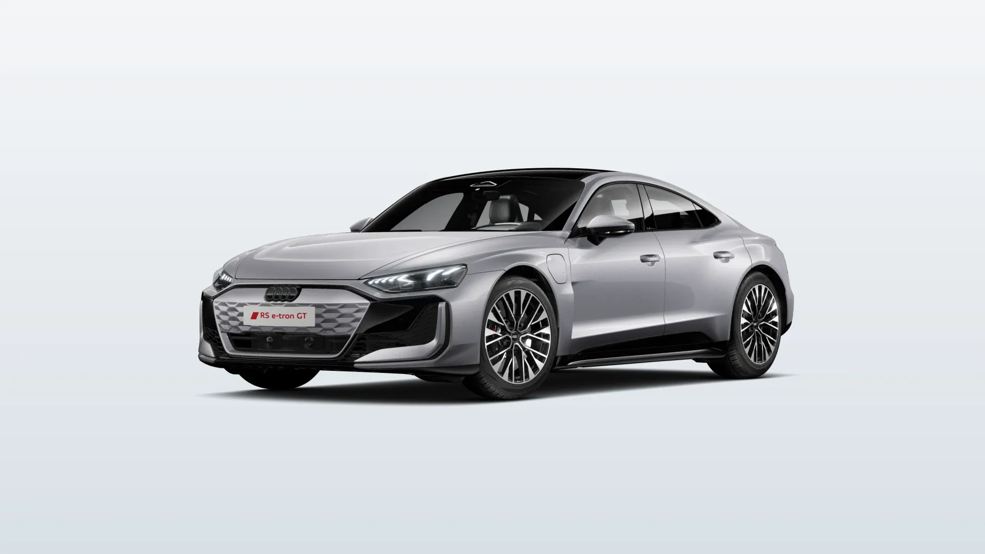 e-tron GT, RS e-tron GT, Stříbrná Florett, front