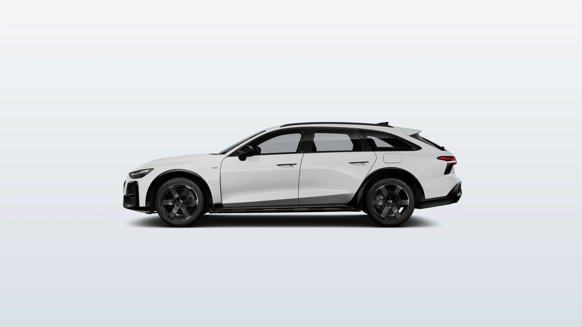 Audi A6 allroad Allroad v barvě Bílá Arkona – pohled z boku