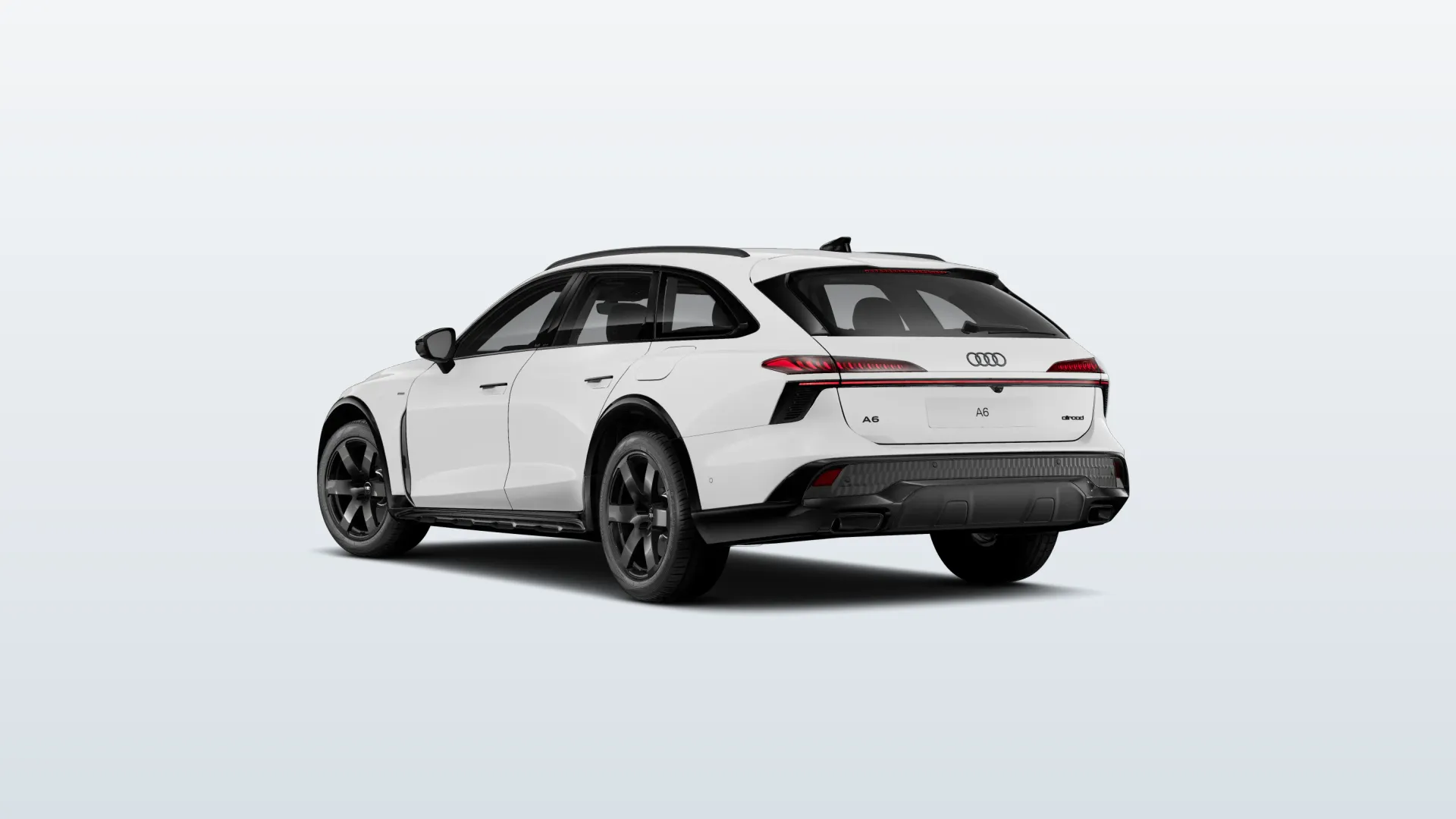Audi A6 allroad Allroad v barvě Bílá Arkona – pohled zezadu