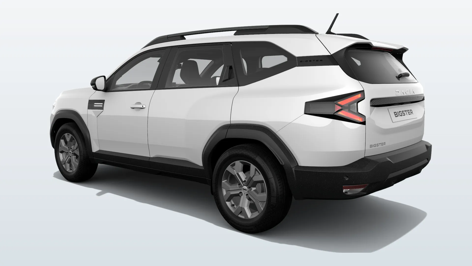 Dacia Bigster Essential v barvě bílá Glacier – pohled zezadu