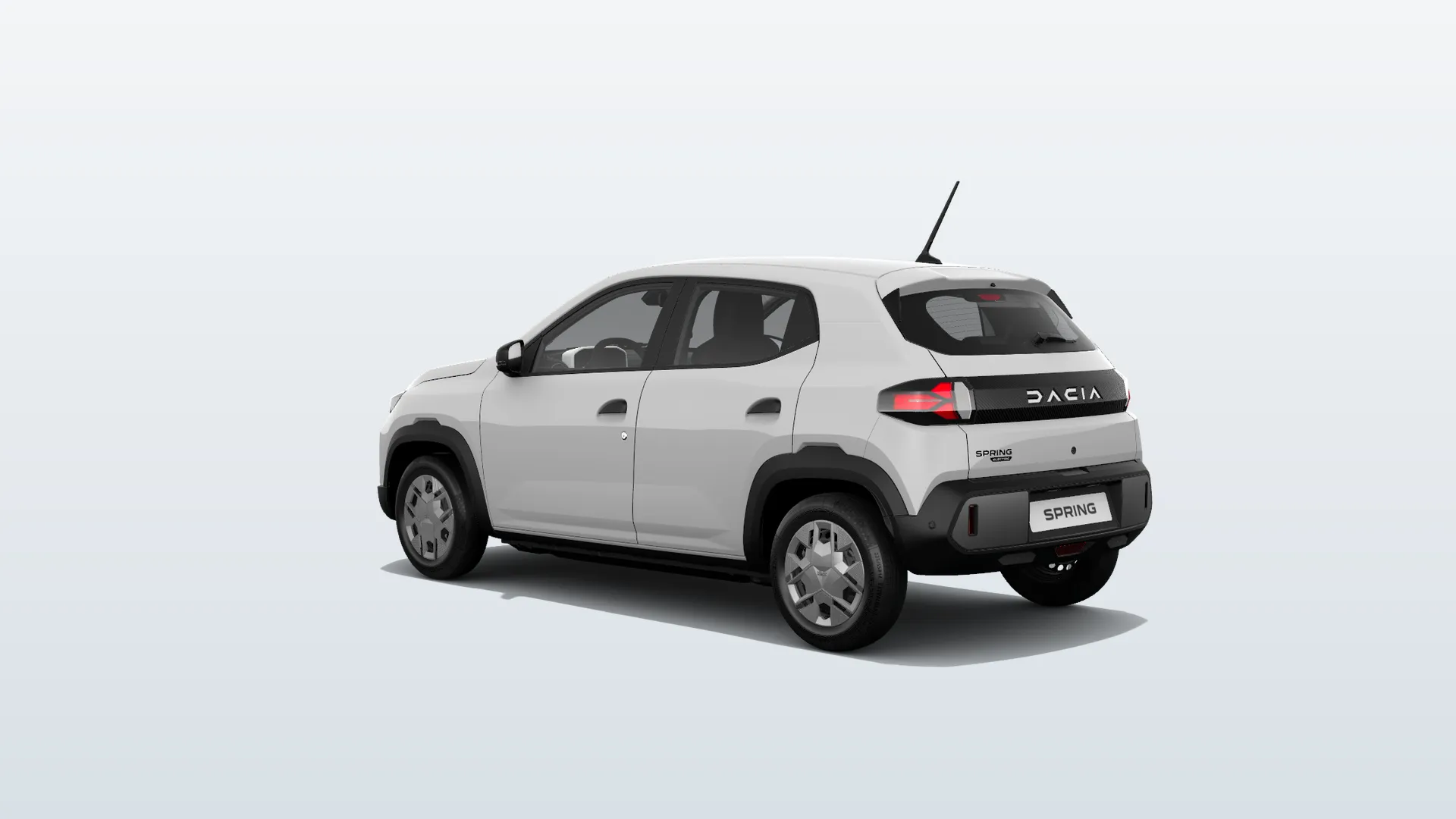 Dacia Spring II (2026) Essential v barvě Bílá KAOLIN – pohled zezadu