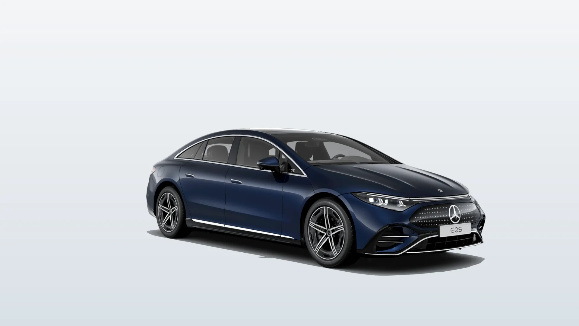 EQS sedan (V297-fl), Linie AMG exteriér, Metalická modrá nautic, front