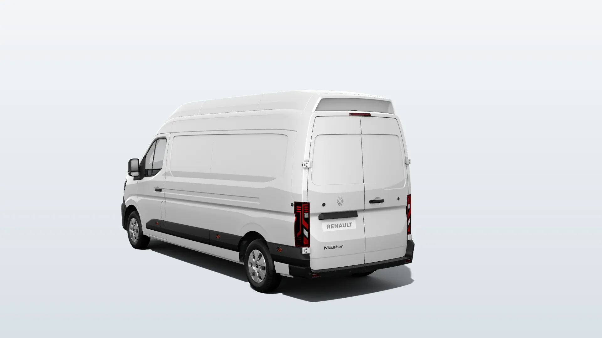 Renault Master (2024) L3H3 Advance v barvě bílá Mineral – pohled zezadu