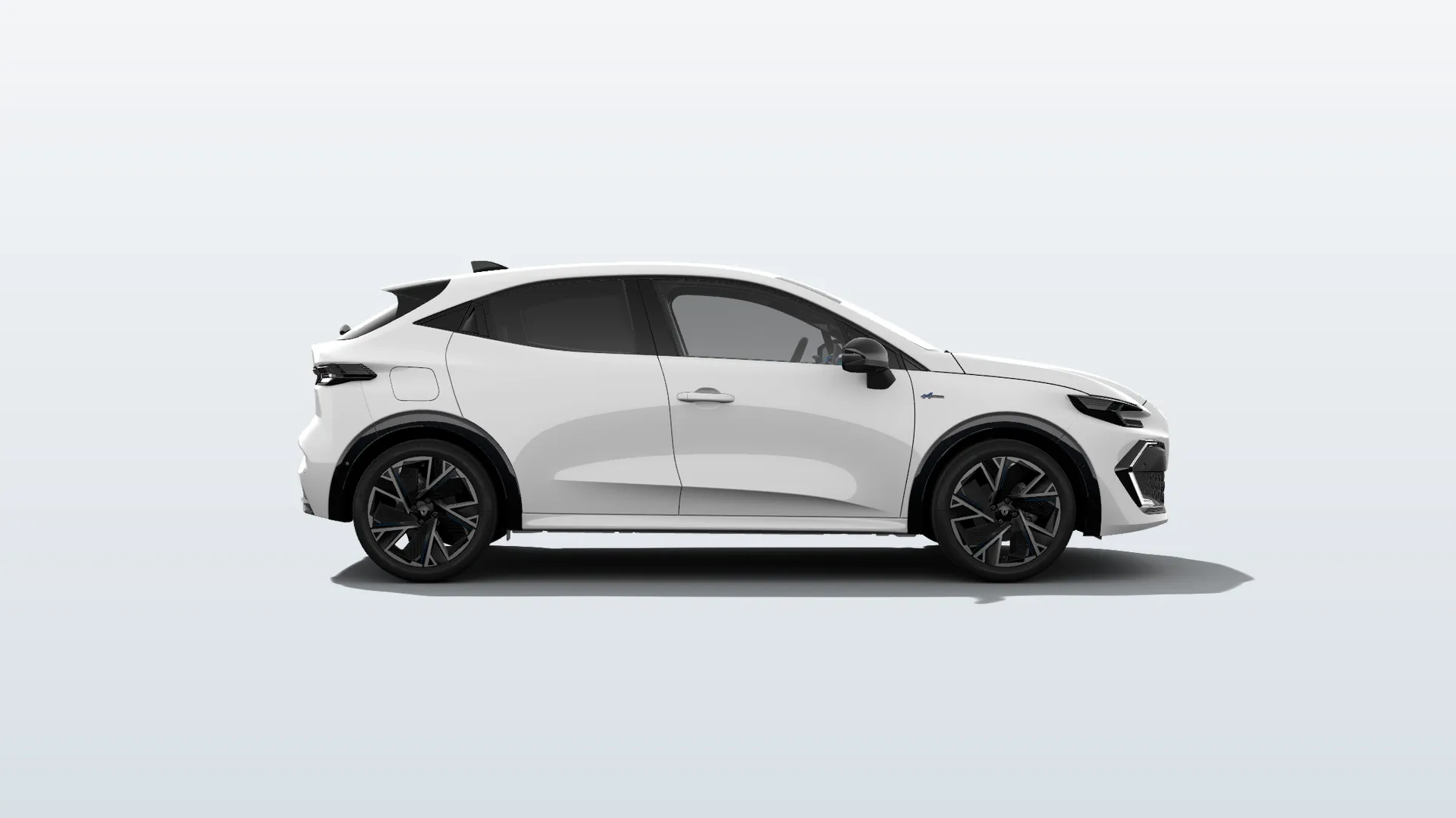 Renault Clio VI Esprit Alpine v barvě bílá Glacier – pohled zepředu