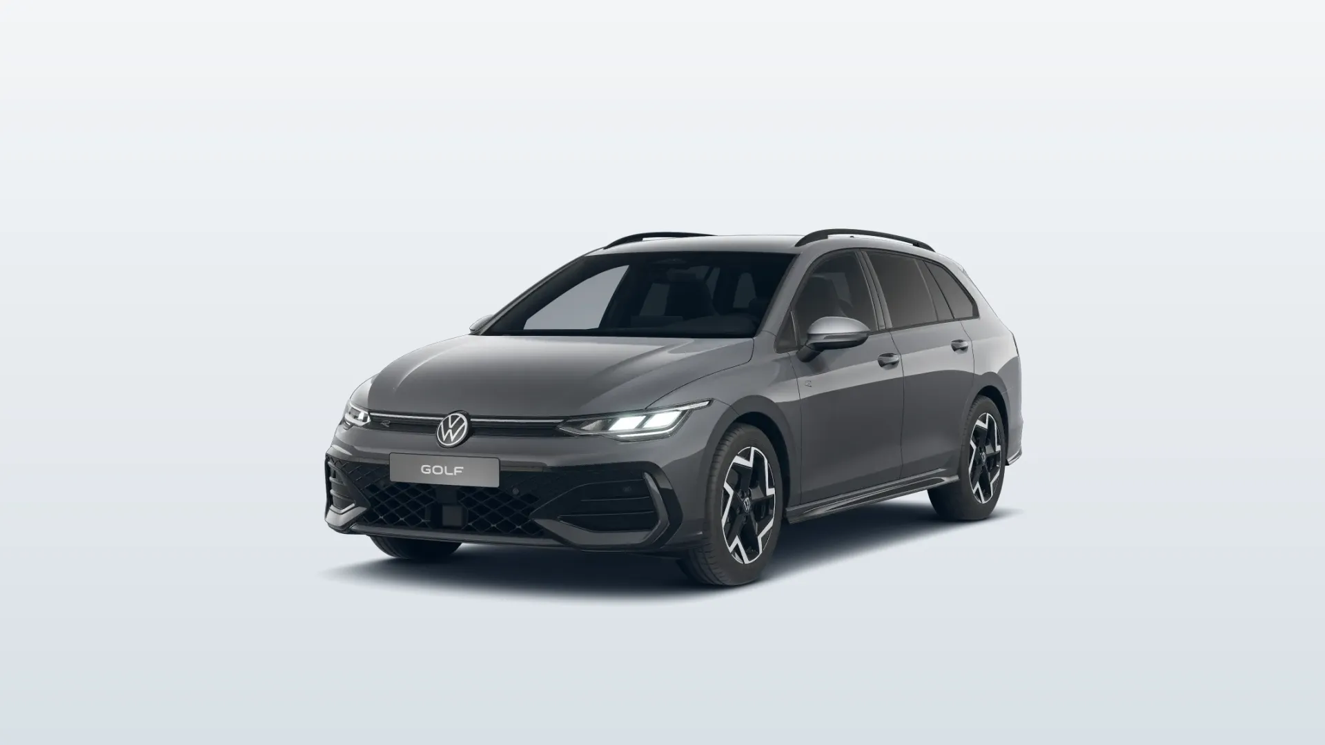 Golf Variant, R-Line, Šedá Dolphin metalíza, front
