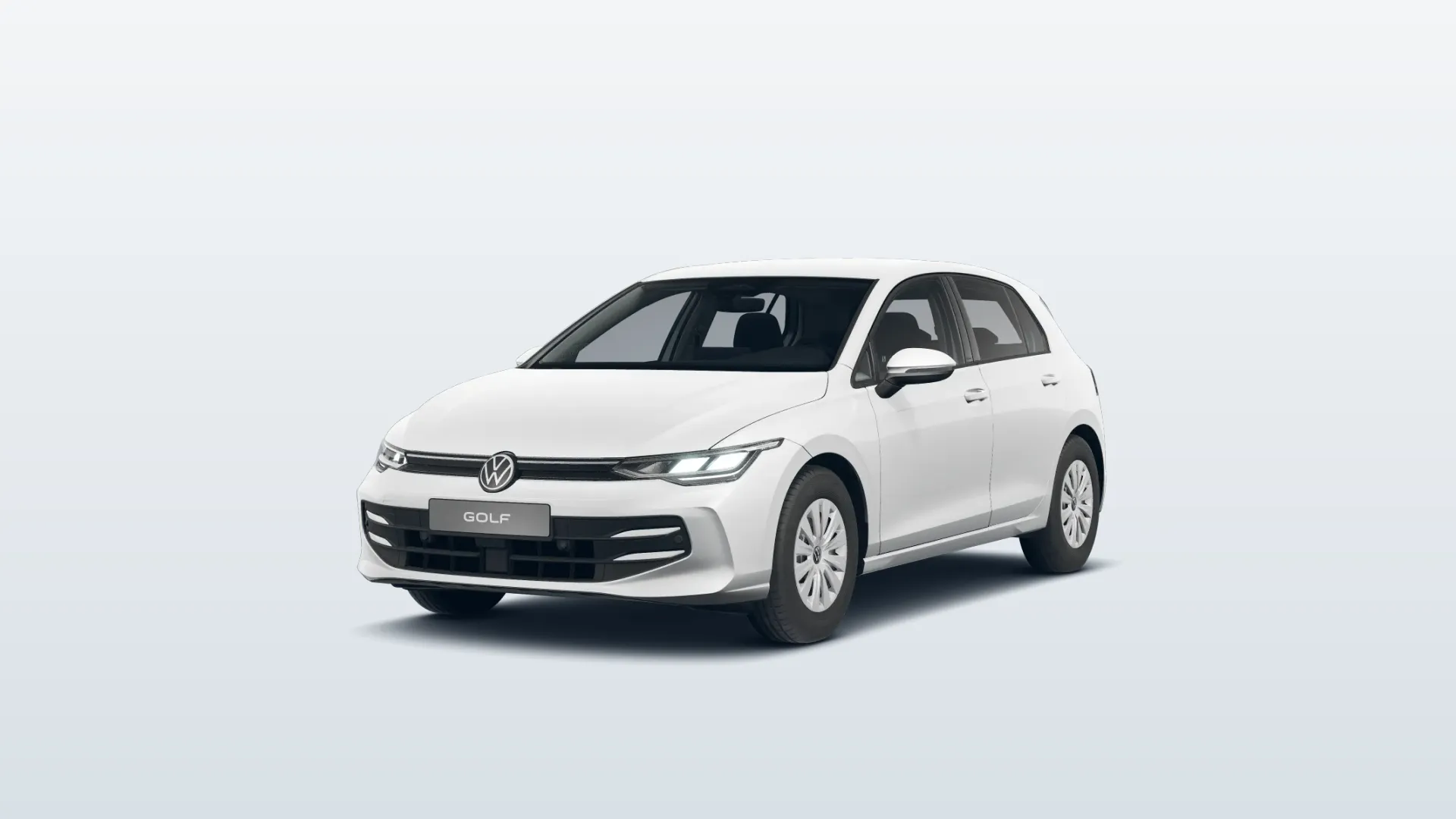 Volkswagen Golf VIII (facelift 2024) Golf v barvě Bílá Oryx perleťová – pohled zepředu